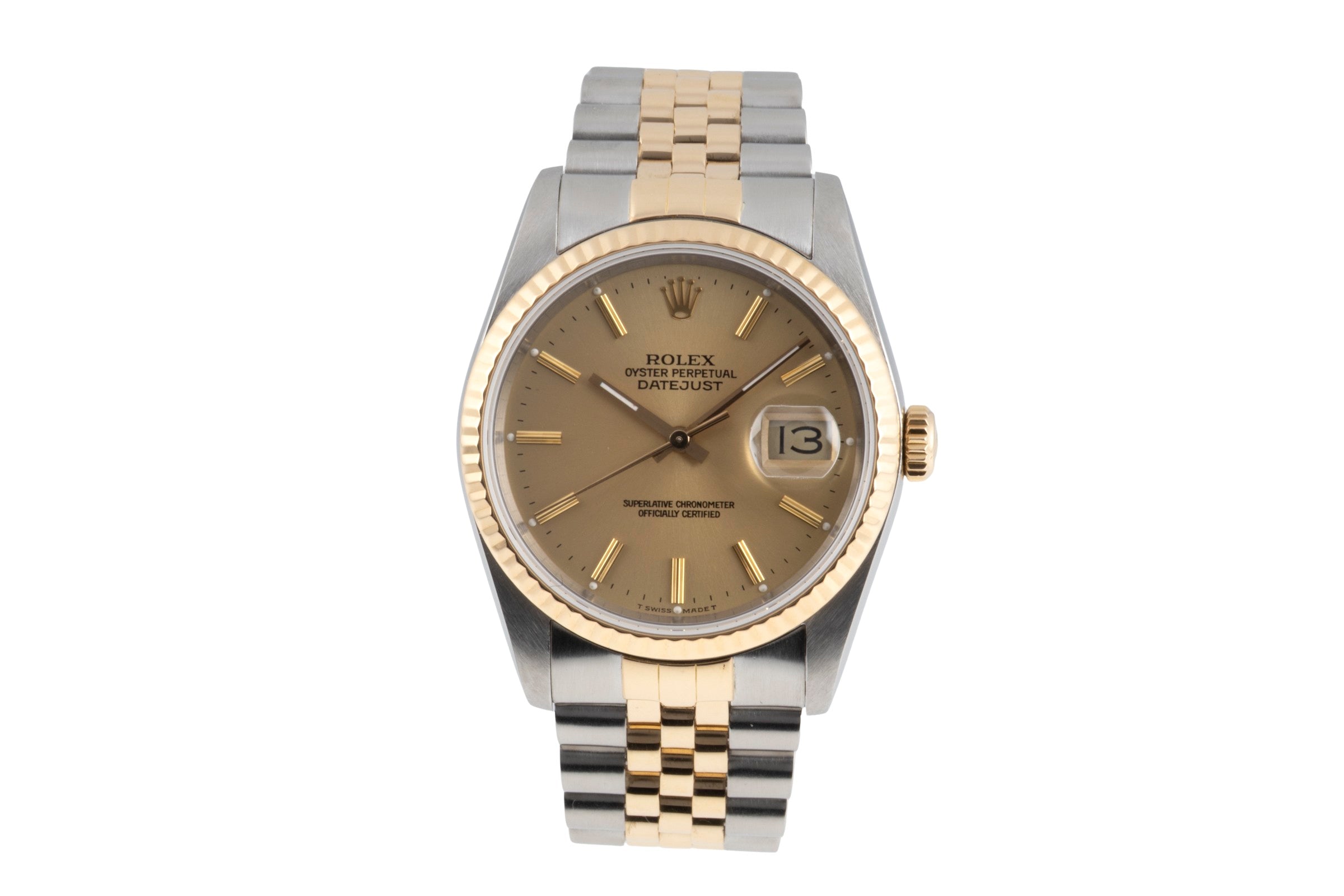 Rolex Datejust steel / gold automatic men's watch 16233 LP: 15350EUR  [2605383]
