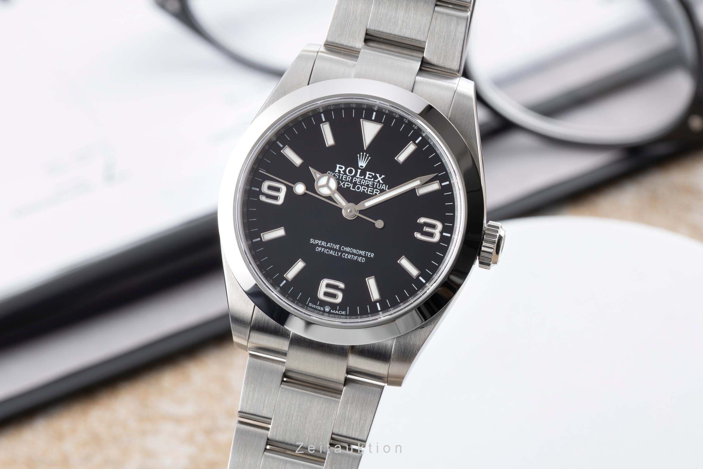 Rolex Explorer Stahl Automatik-Herrenuhr 224270 [2605541] – Flenely