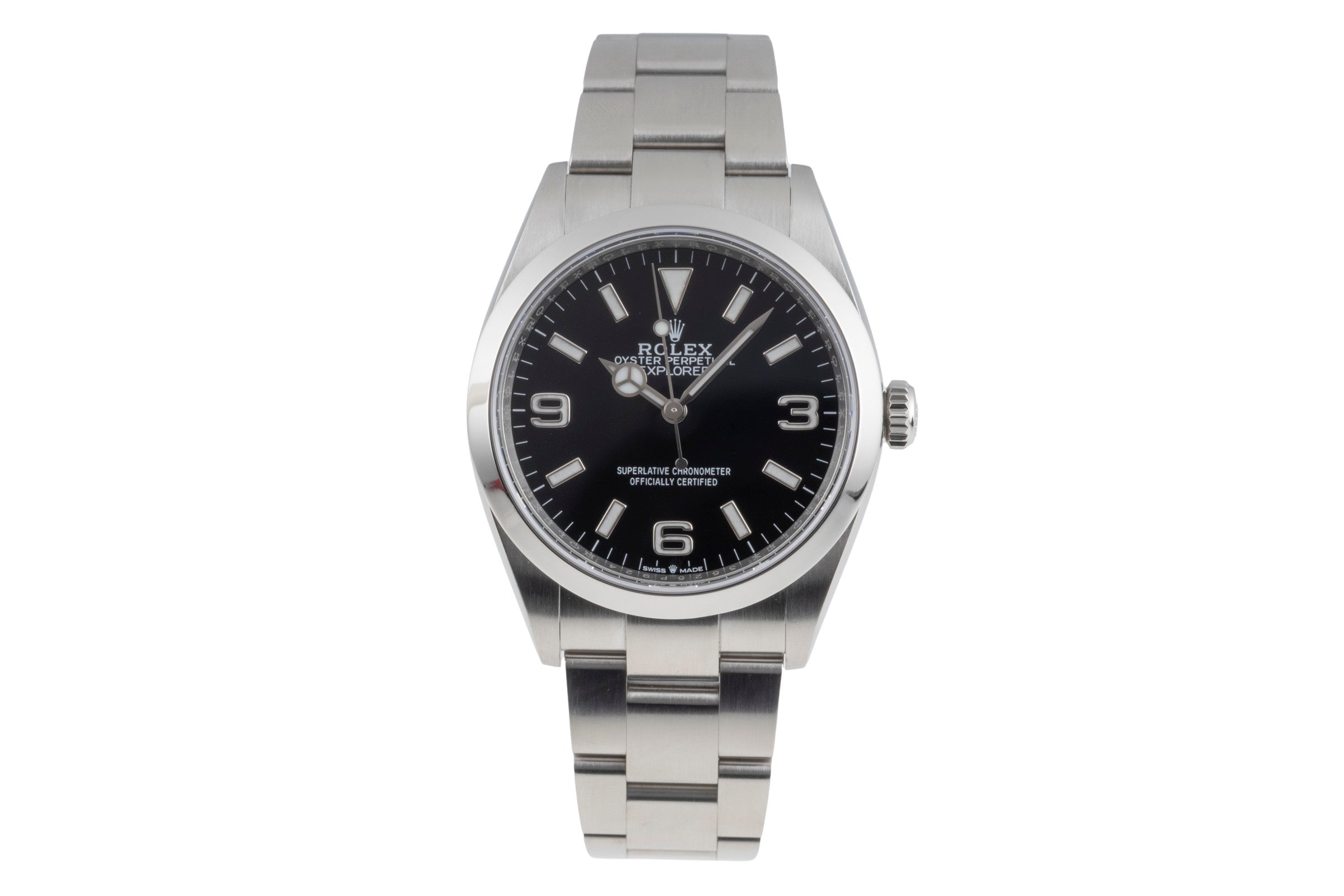 Rolex Explorer steel automatic men's watch 124270  [2605681]