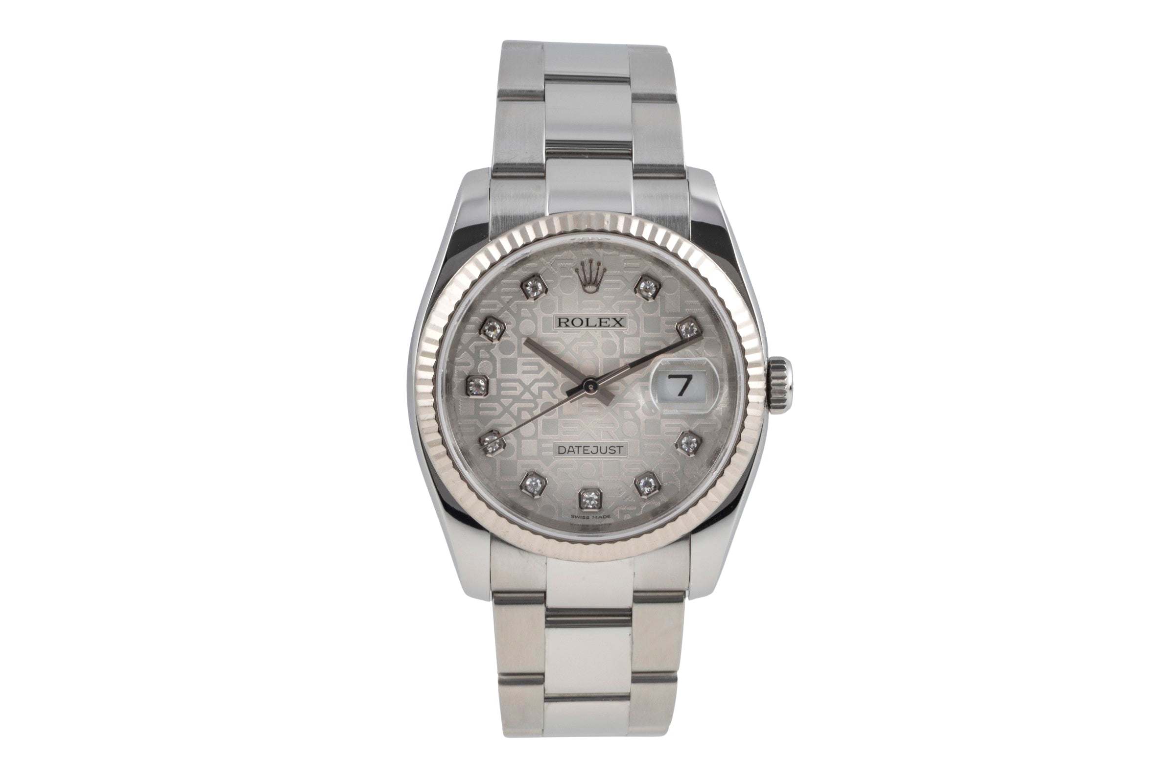 Rolex Datejust steel / white gold automatic men's watch 116234  [2605688]