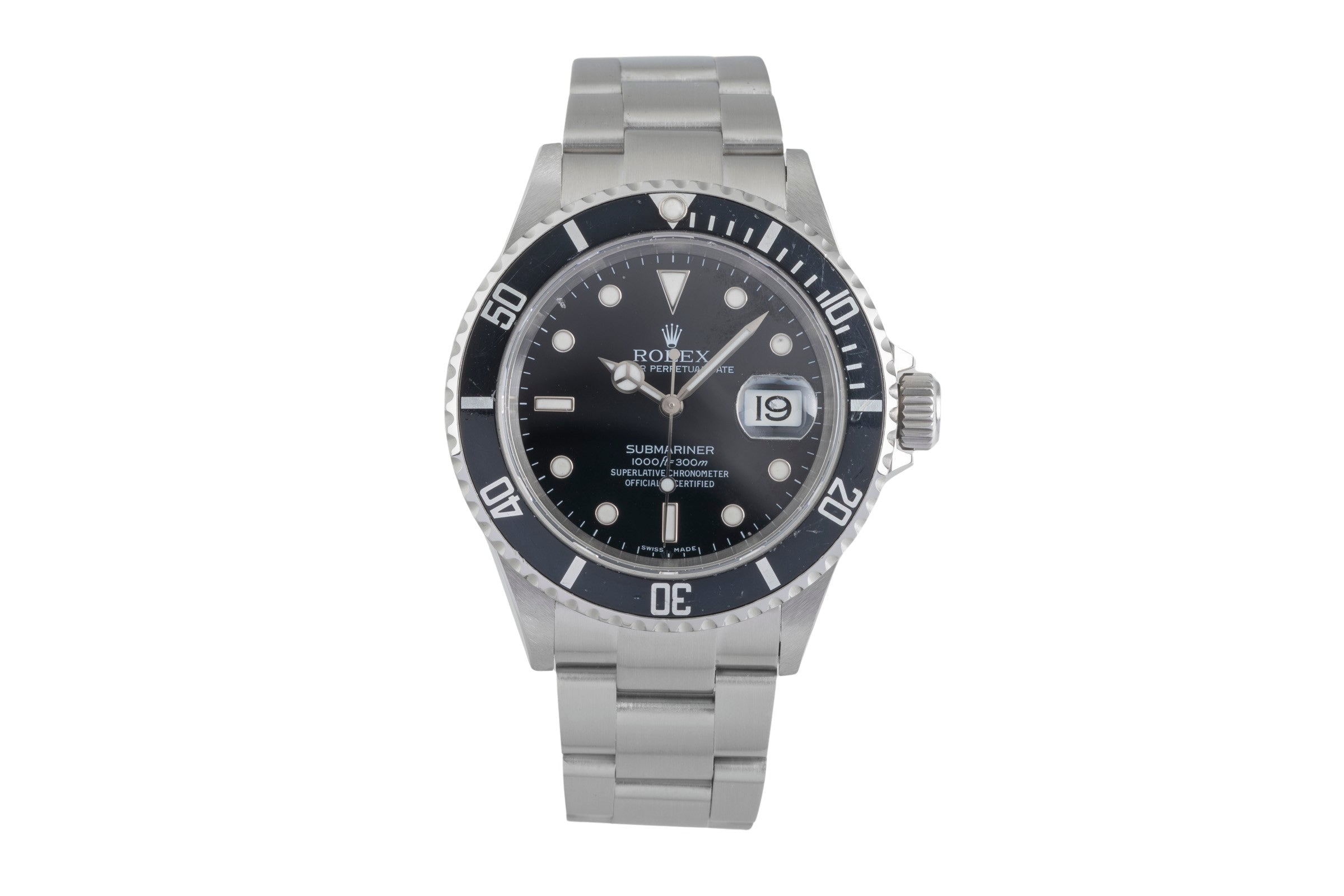 Rolex Submariner steel automatic men's watch 16610T  [2605988]