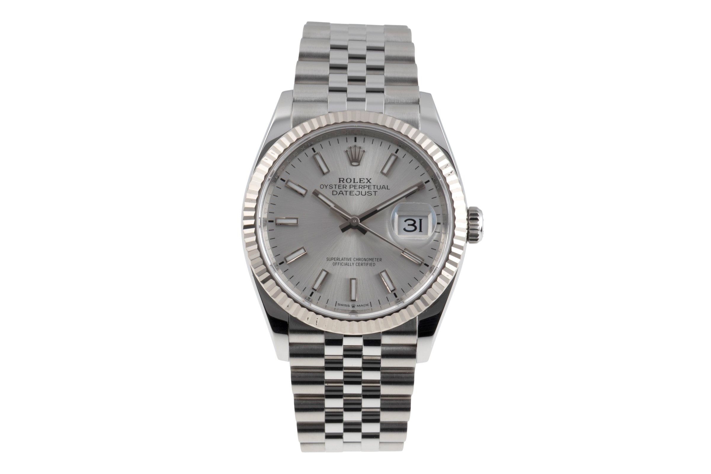 Rolex Datejust steel / white gold automatic men's watch 126234  [2606044]