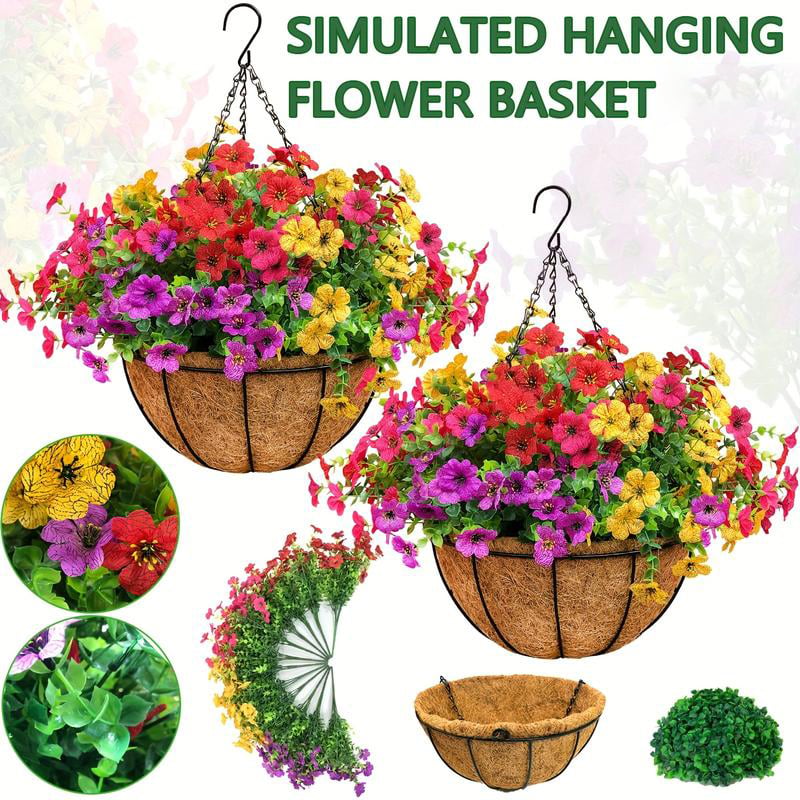 Artificial Hanging Flower Basket