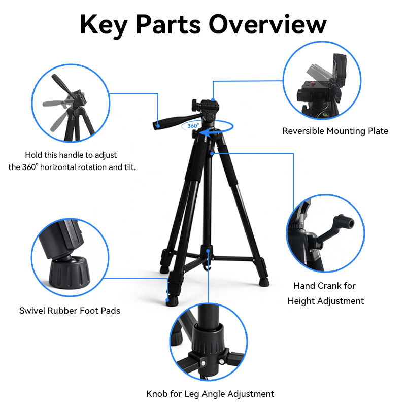 Aluminum multifunctional tripod