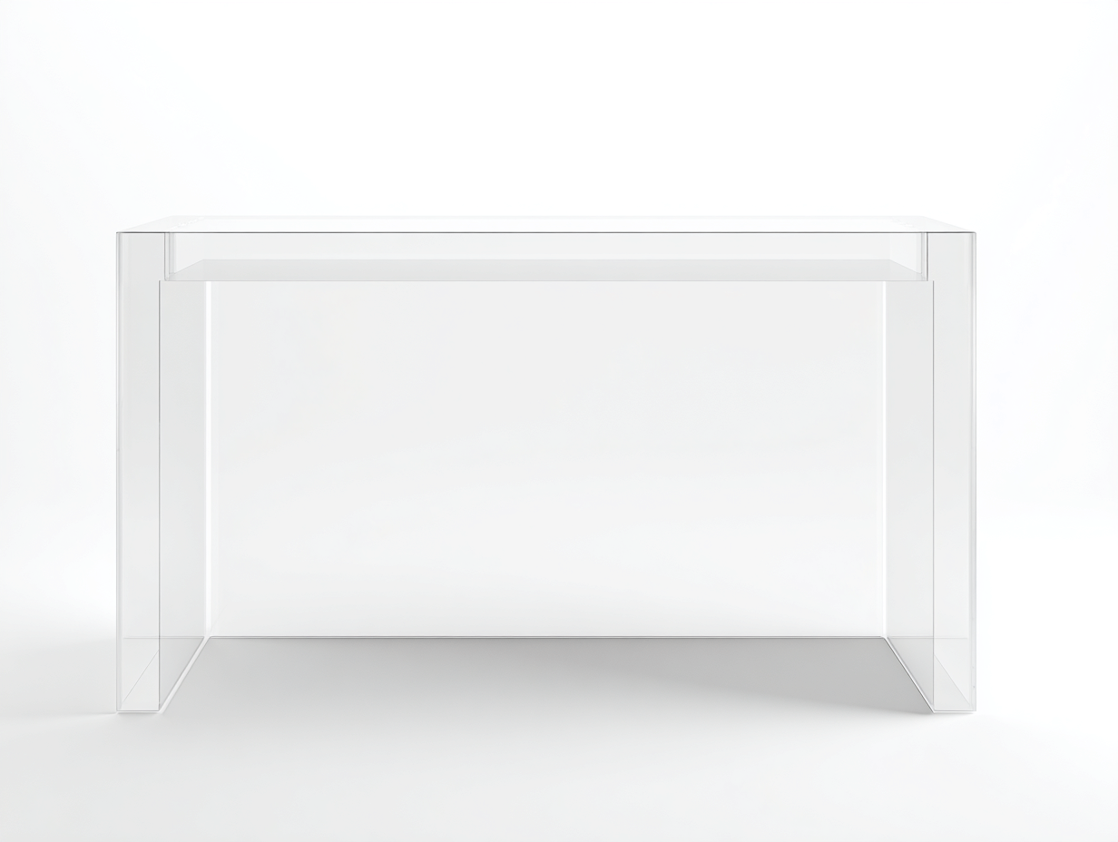 Konsole 120x35x80 cm - Transparent - Klare Acrylkonstruktion für Wohnzimmer-Vivanonest