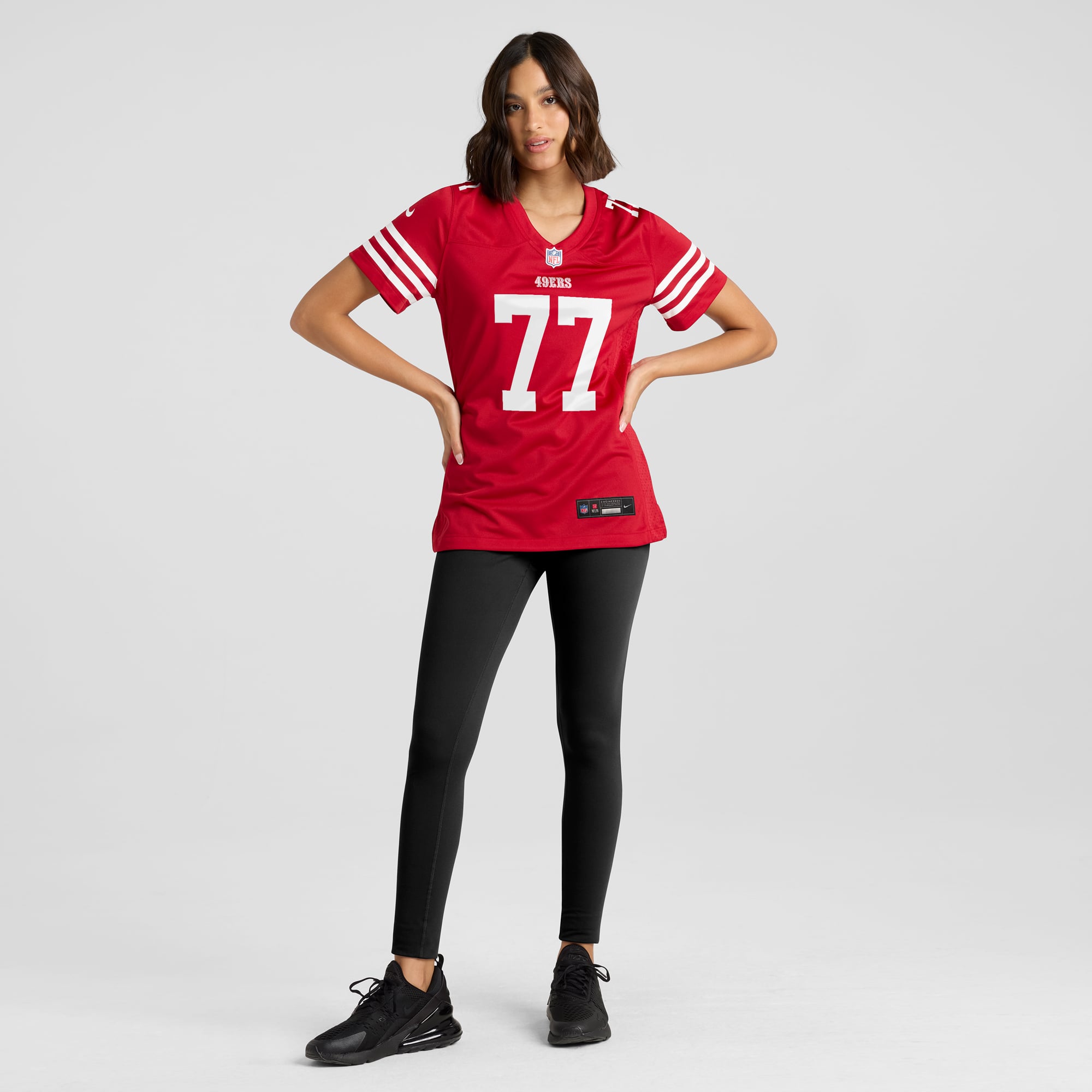 Dominick Puni San Francisco 49ers Game Jersey Scarlet NFL Football Fan Wear