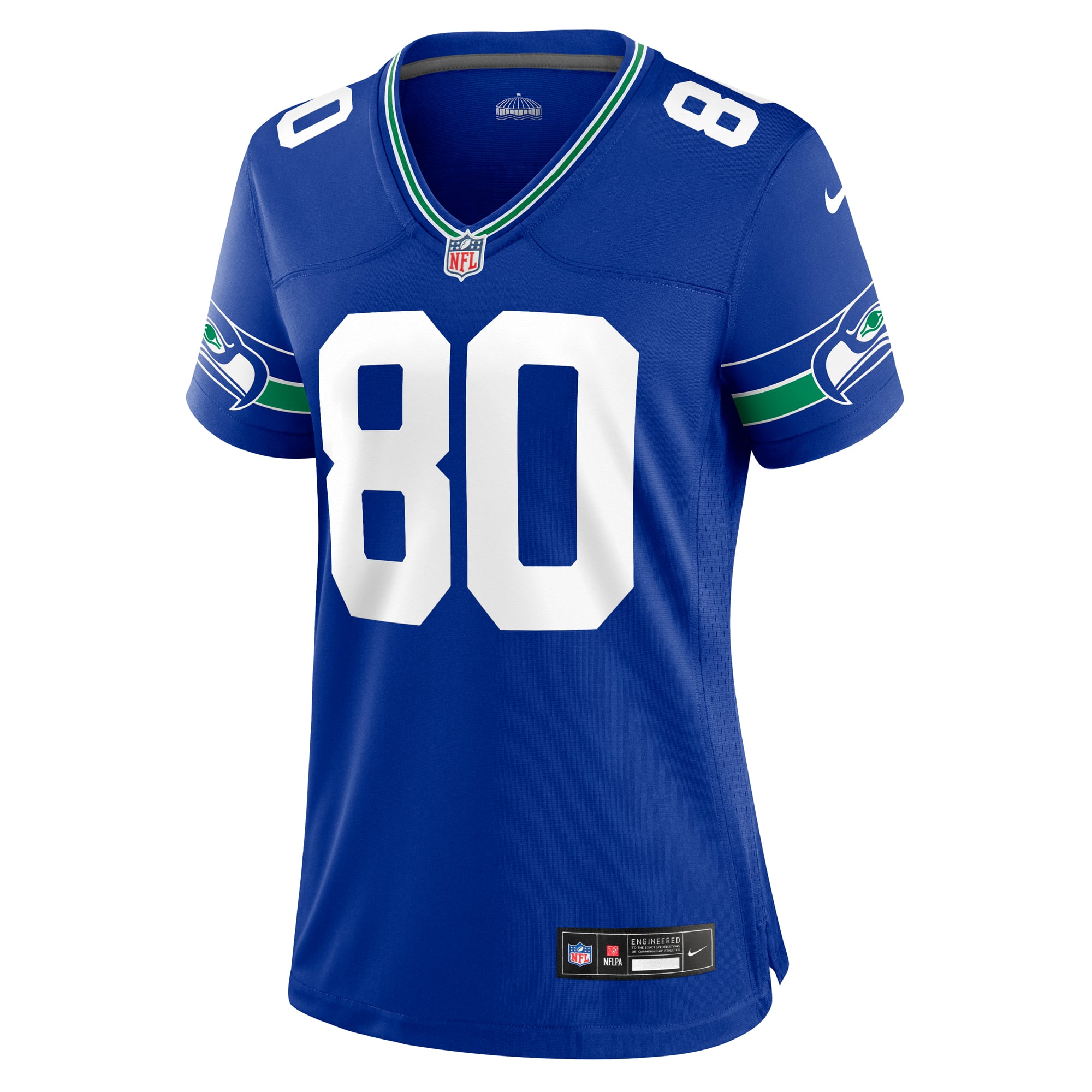 Steve Largent Retired Seattle Seahawks Game Jersey Royal NFL Football Fan Wear