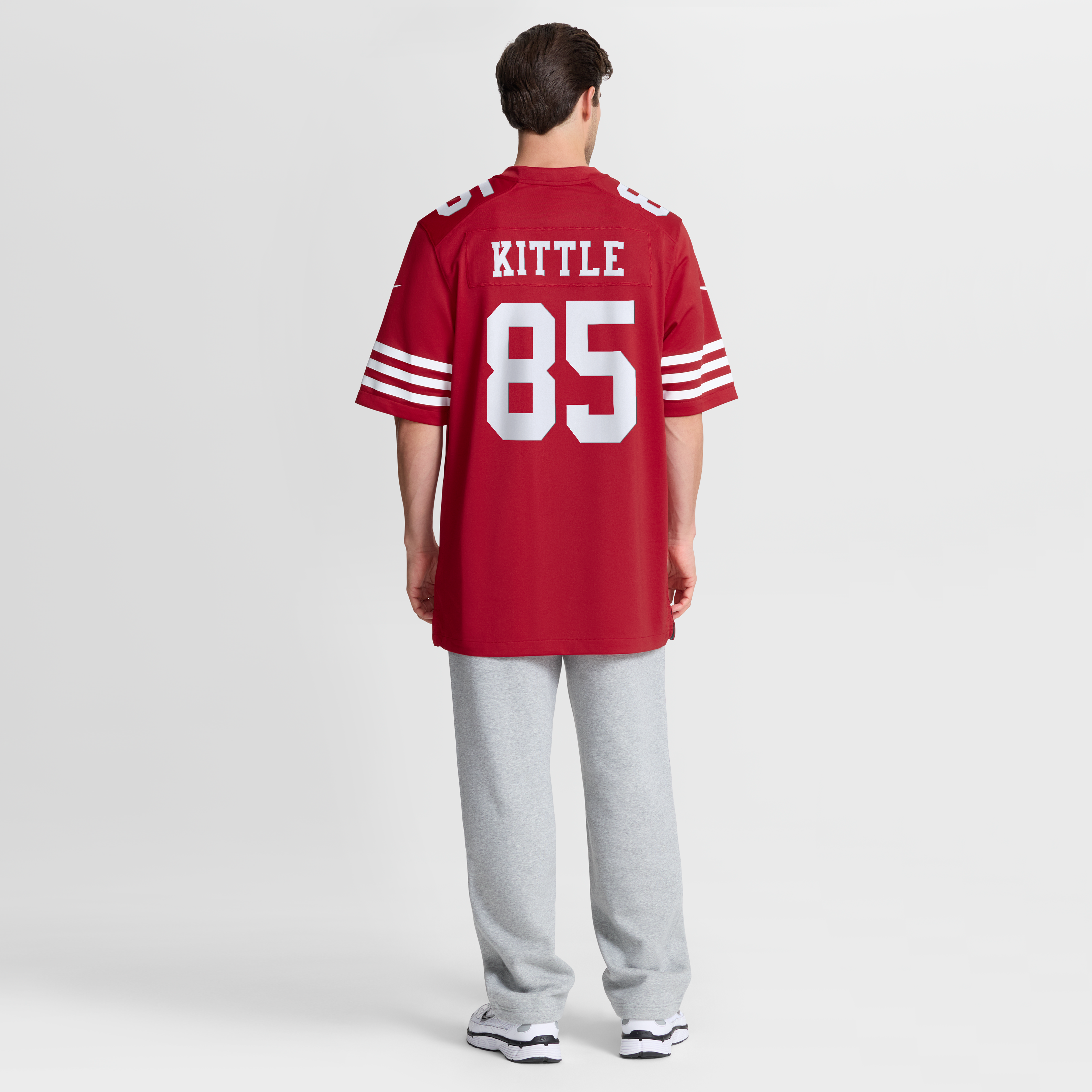 George Kittle San Francisco 49ers Game Jersey Scarlet NFL Football Fan Wear George Kittle