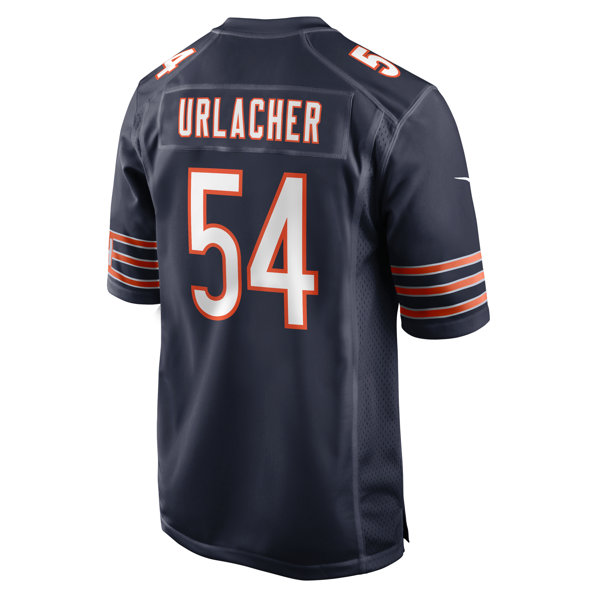 Retired Brian Urlacher Chicago Bears Player Jersey Navy NFL Football Fan Wear Retired Brian Urlacher