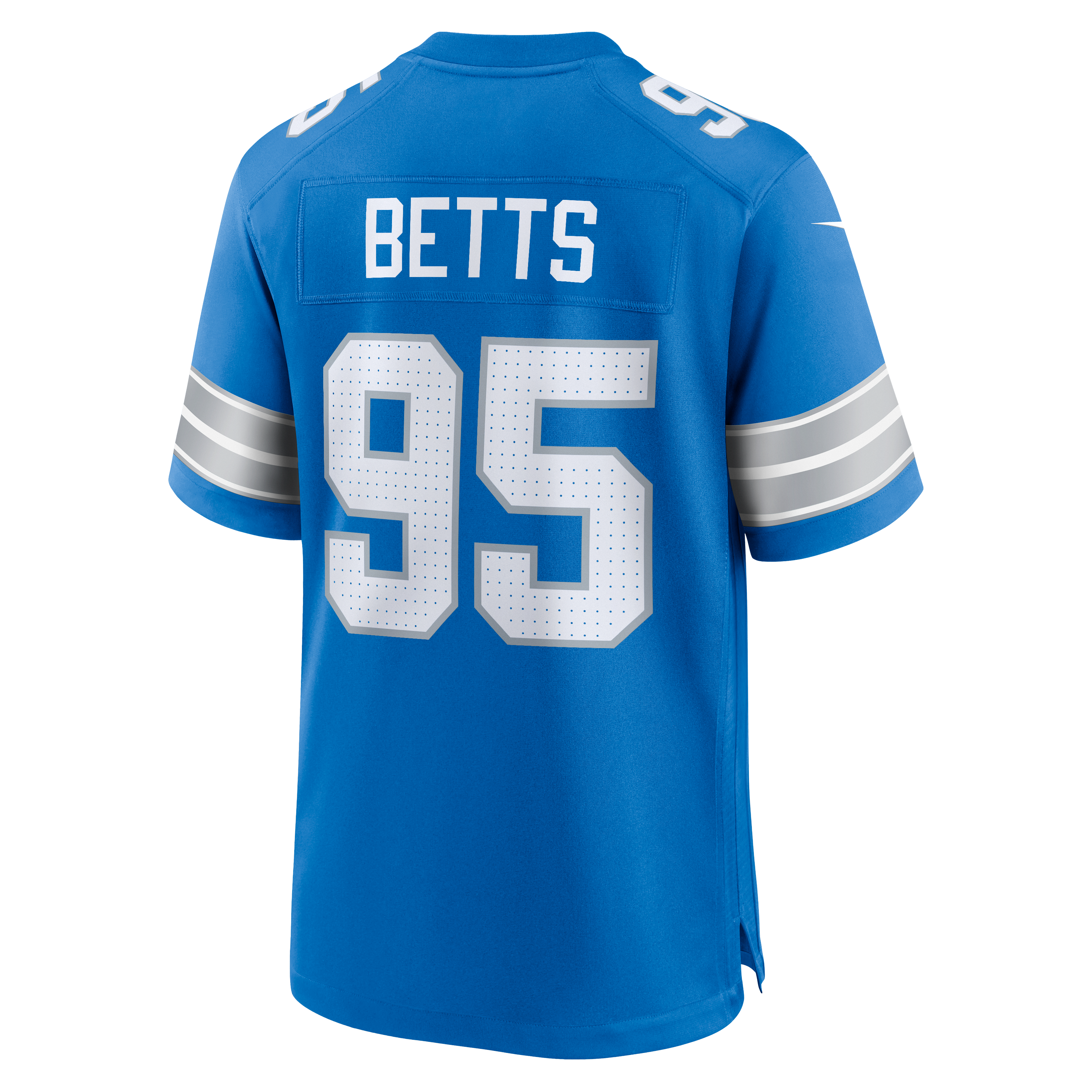 Mathieu Betts Detroit Lions Game Jersey Blue NFL Football Fan Wear
