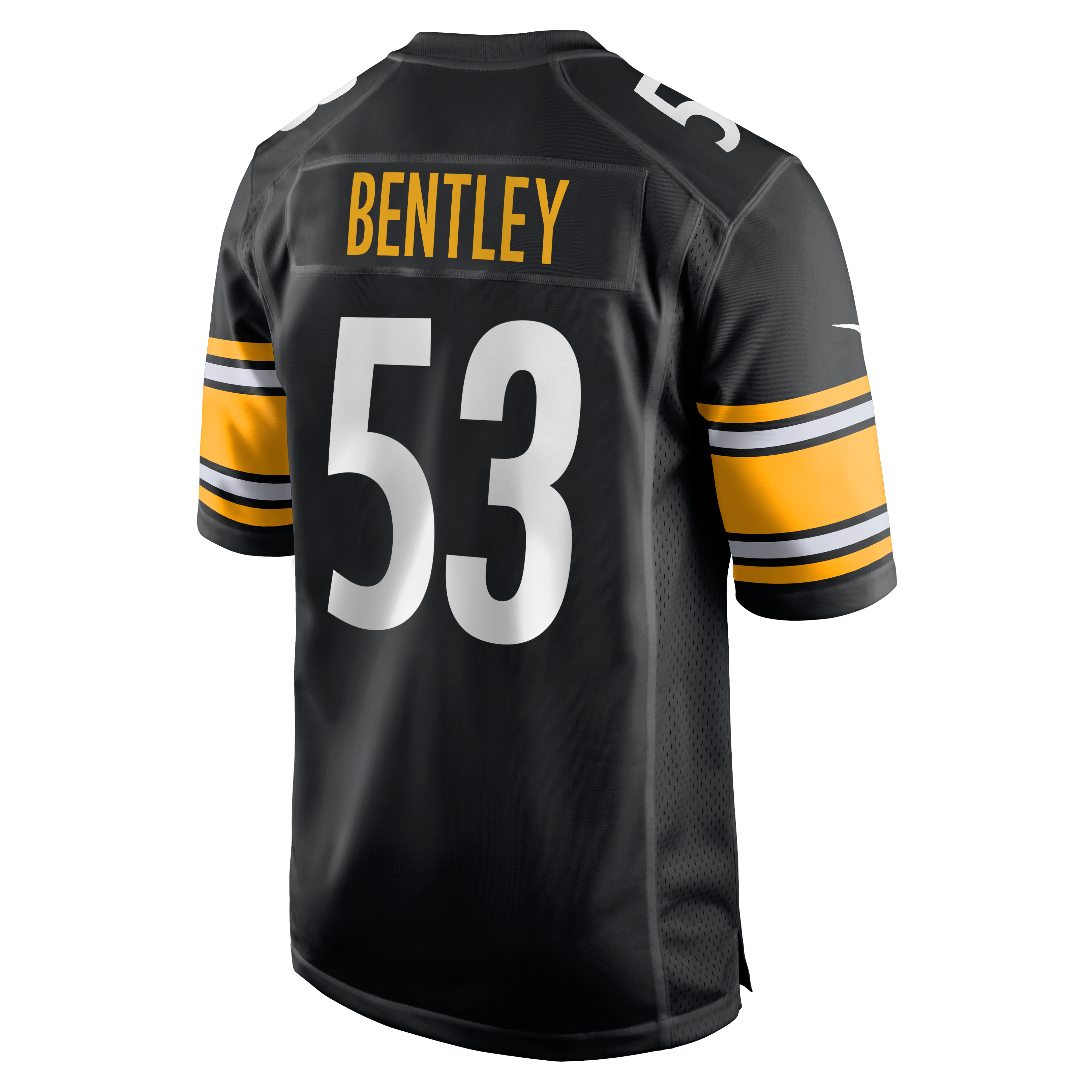 JaWhaun Bentley Pittsburgh Steelers Game Jersey Black NFL Football Fan Wear JaWhaun Bentley