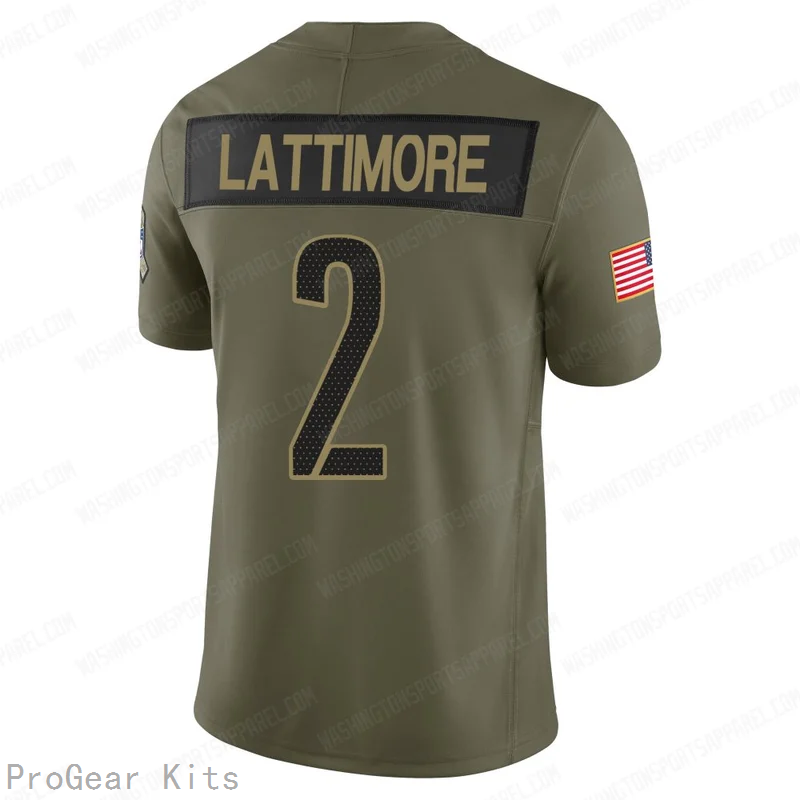 Marshon Lattimore Washington Commanders Jersey No.2 Olive NFL Football Fan Wear