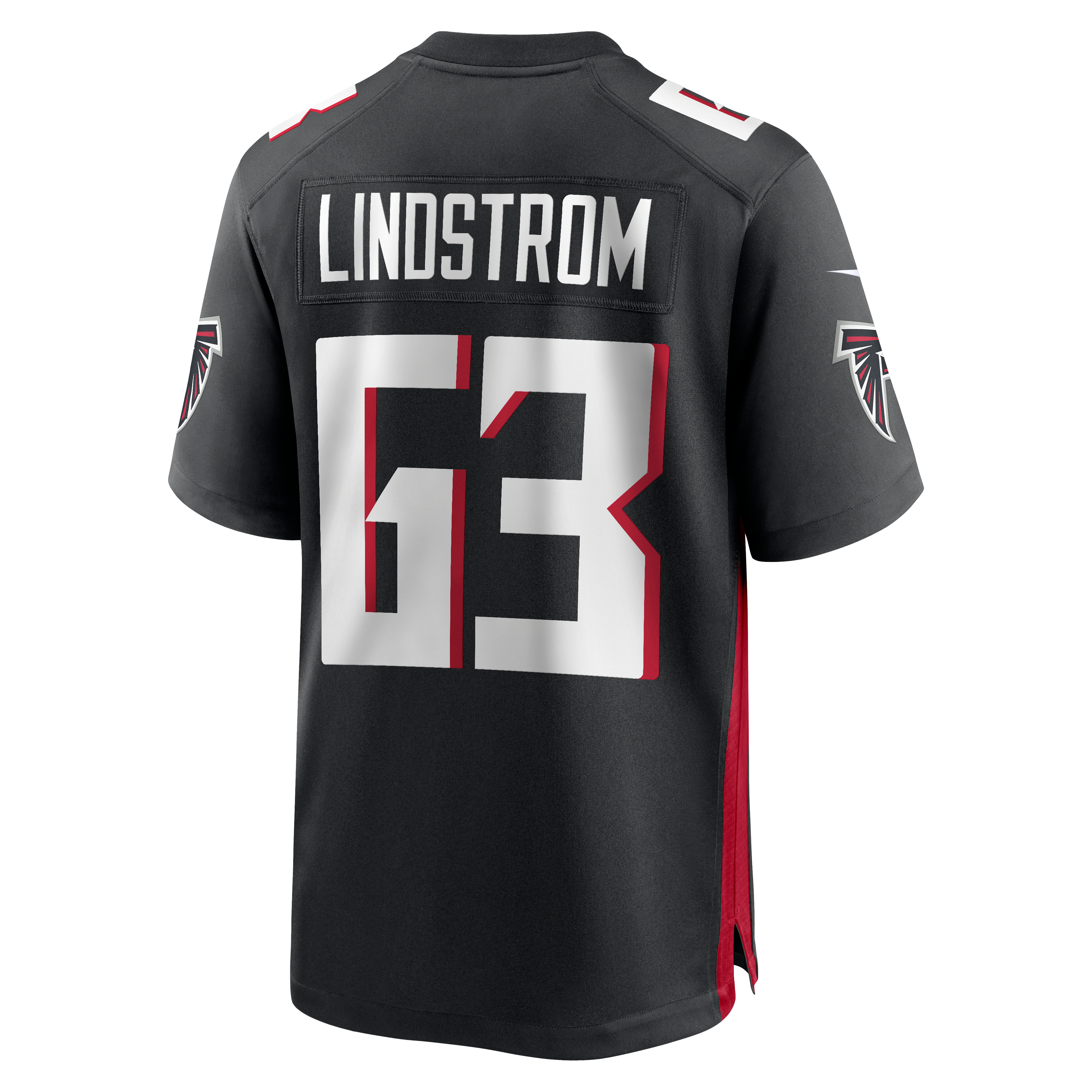 Chris Lindstrom Atlanta Falcons Game Jersey Black NFL Football Fan Wear