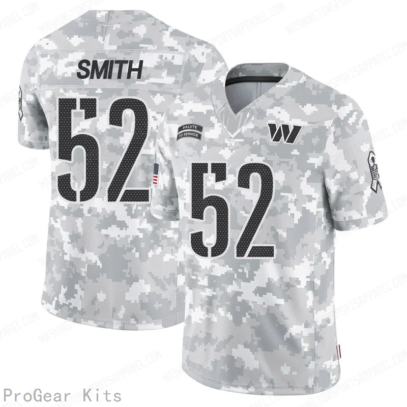 Preston Smith Washington Commanders Jersey No.52 Camo NFL Football Fan Wear
