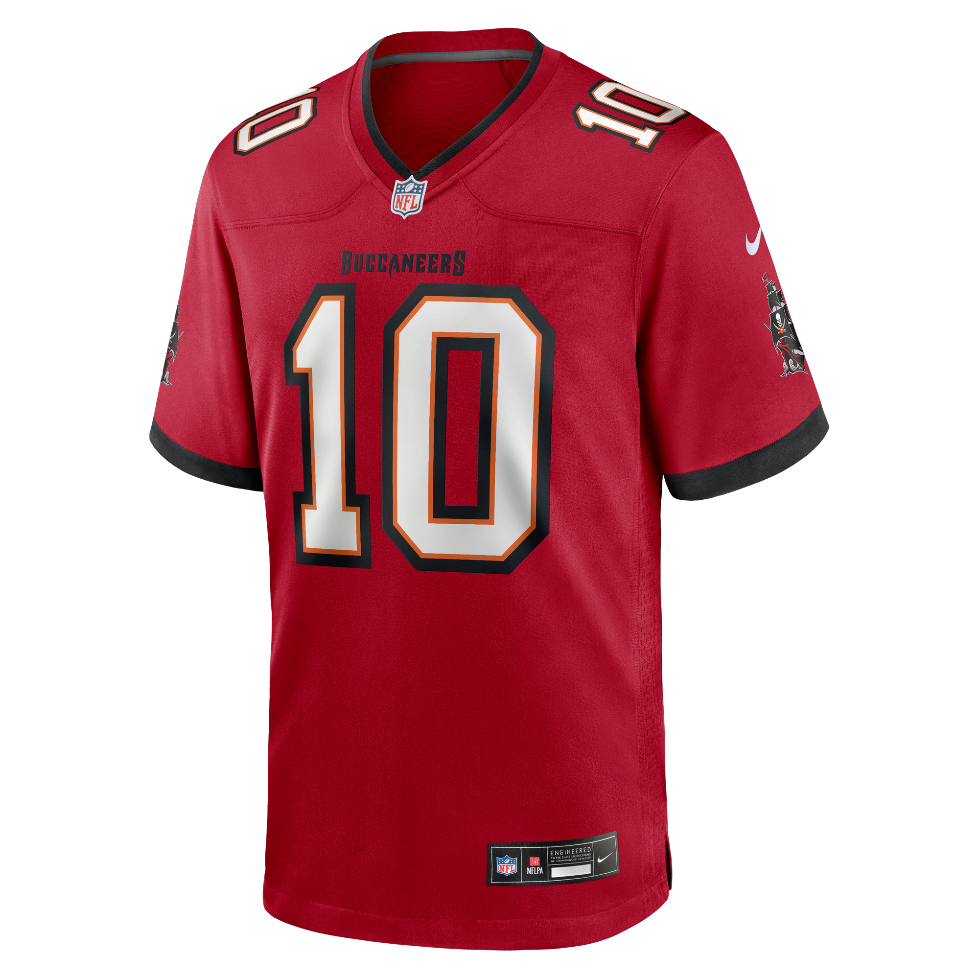 Trey Palmer Tampa Bay Buccaneers Game Jersey Red NFL Football Fan Wear Trey Palmer