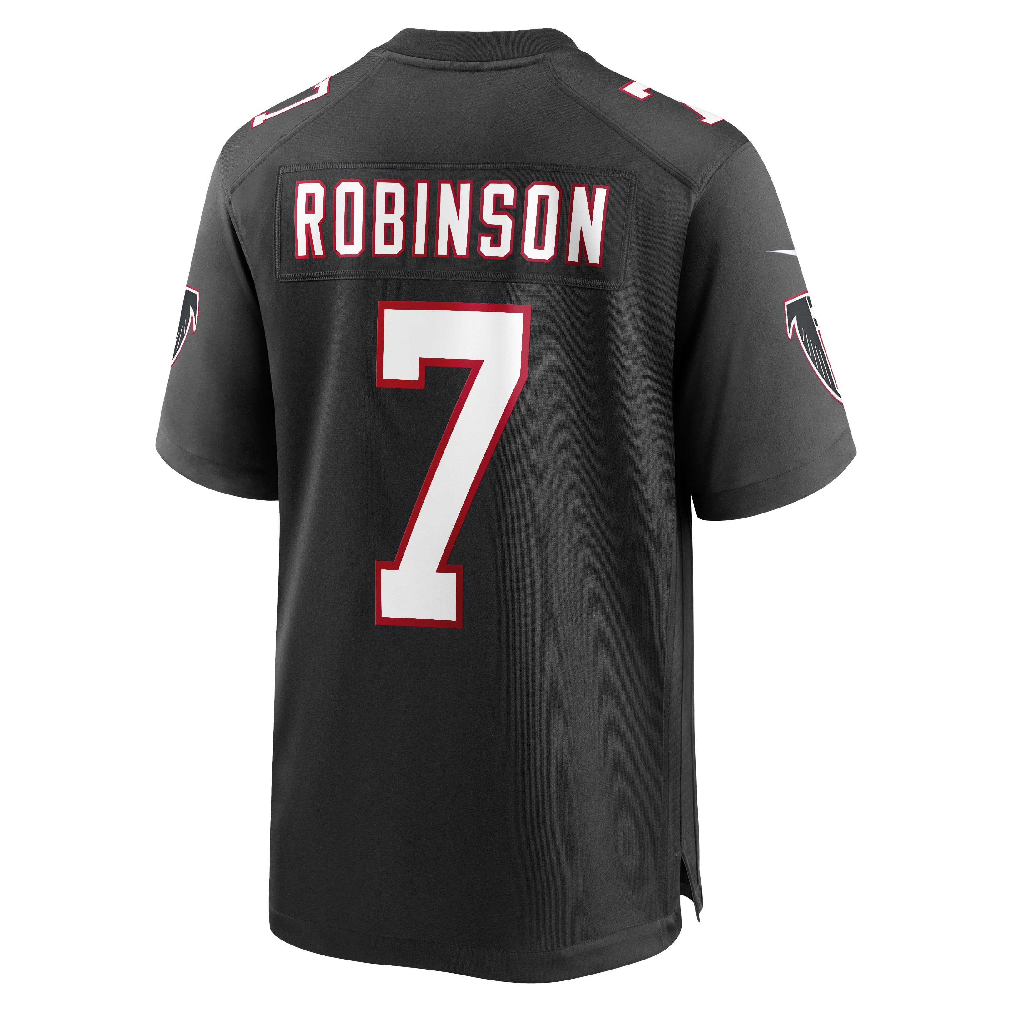 Bijan Robinson Atlanta Falcons Game Jersey Black NFL Football Fan Wear Bijan Robinson