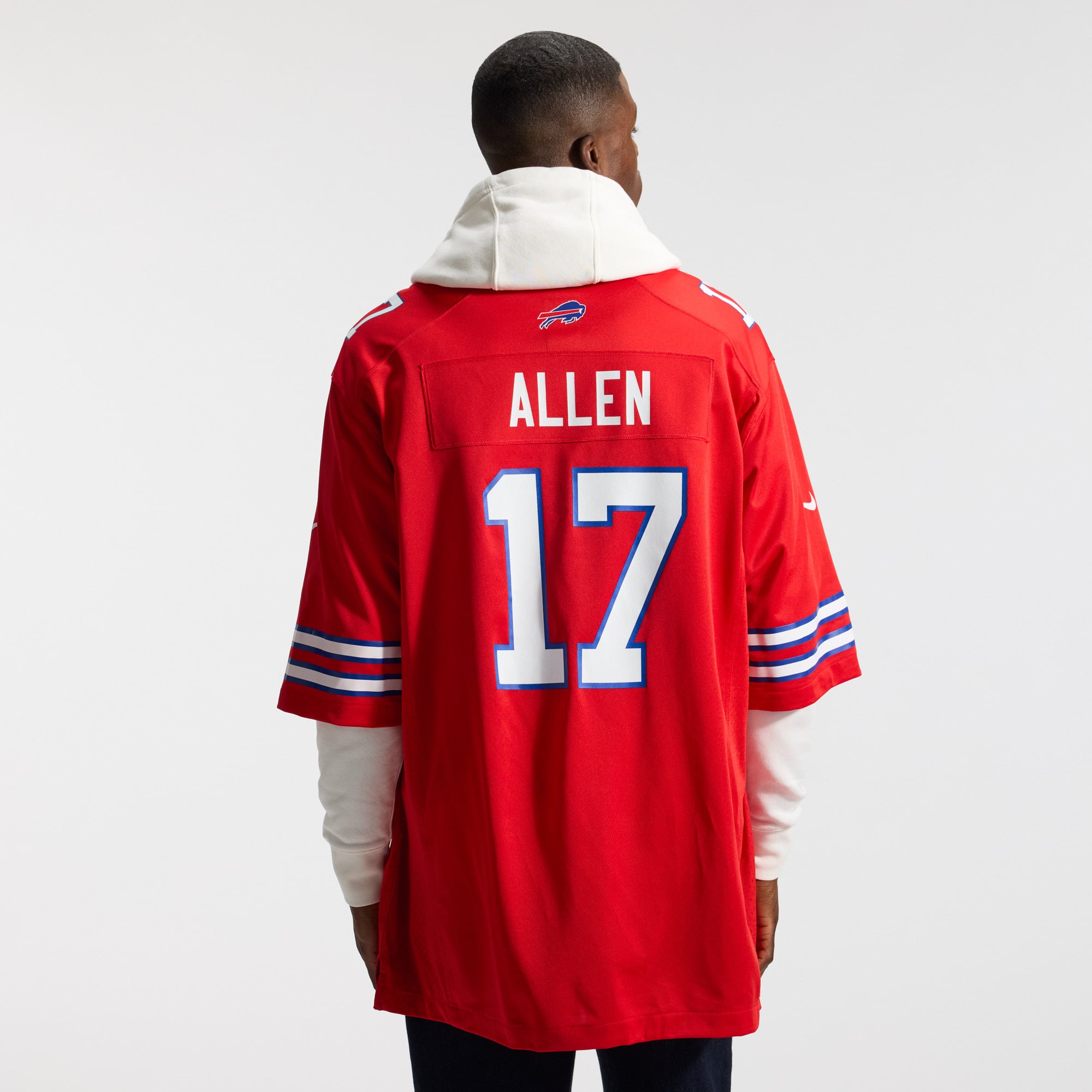 Josh Allen Buffalo Bills Game Jersey No.17 Red NFL Football Fan Wear Josh Allen