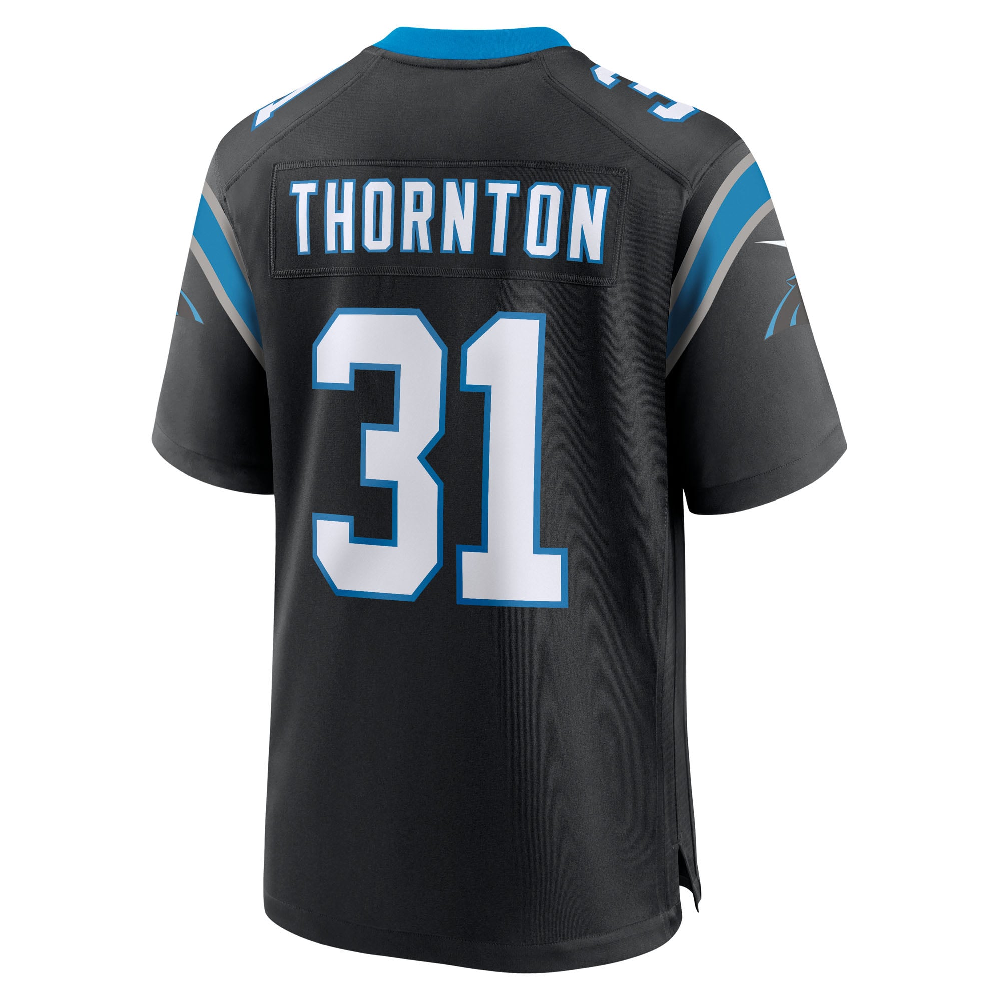 Corey Thornton Carolina Panthers Game Jersey Black NFL Football Fan Wear Corey Thornton