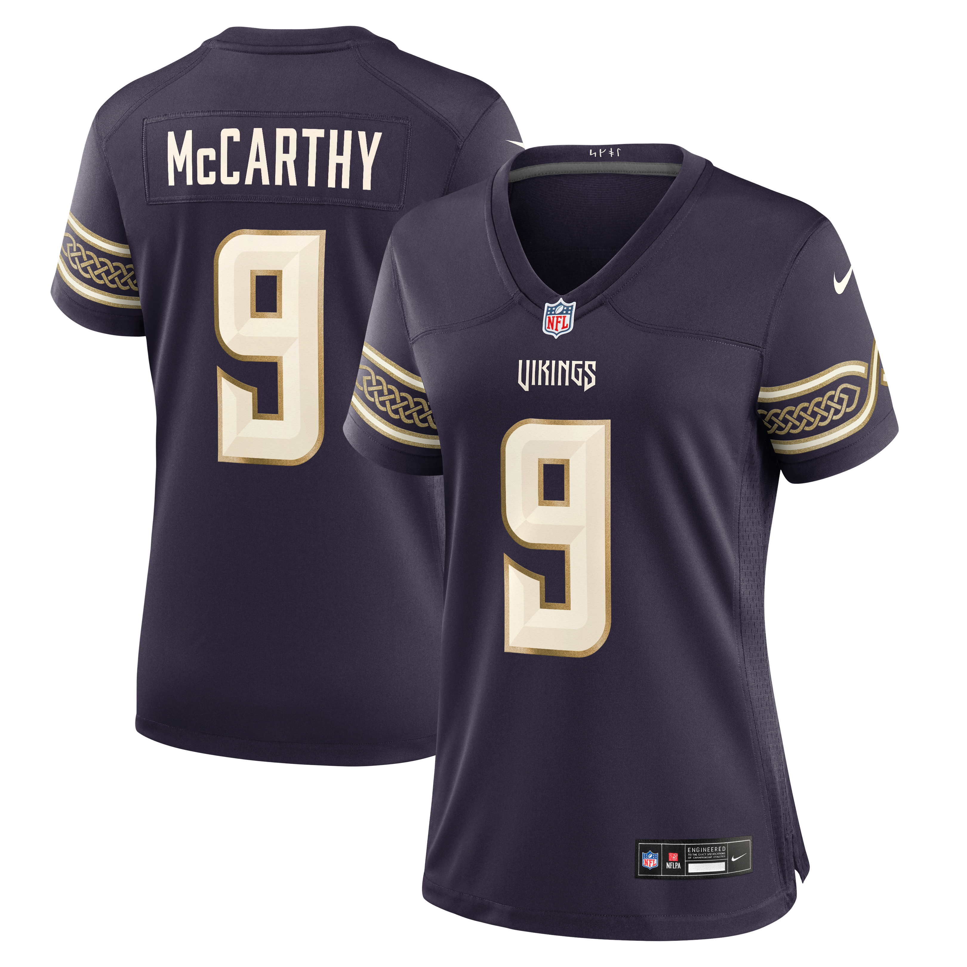 McCarthy Minnesota Vikings Game Jersey Purple NFL Football Fan Wear