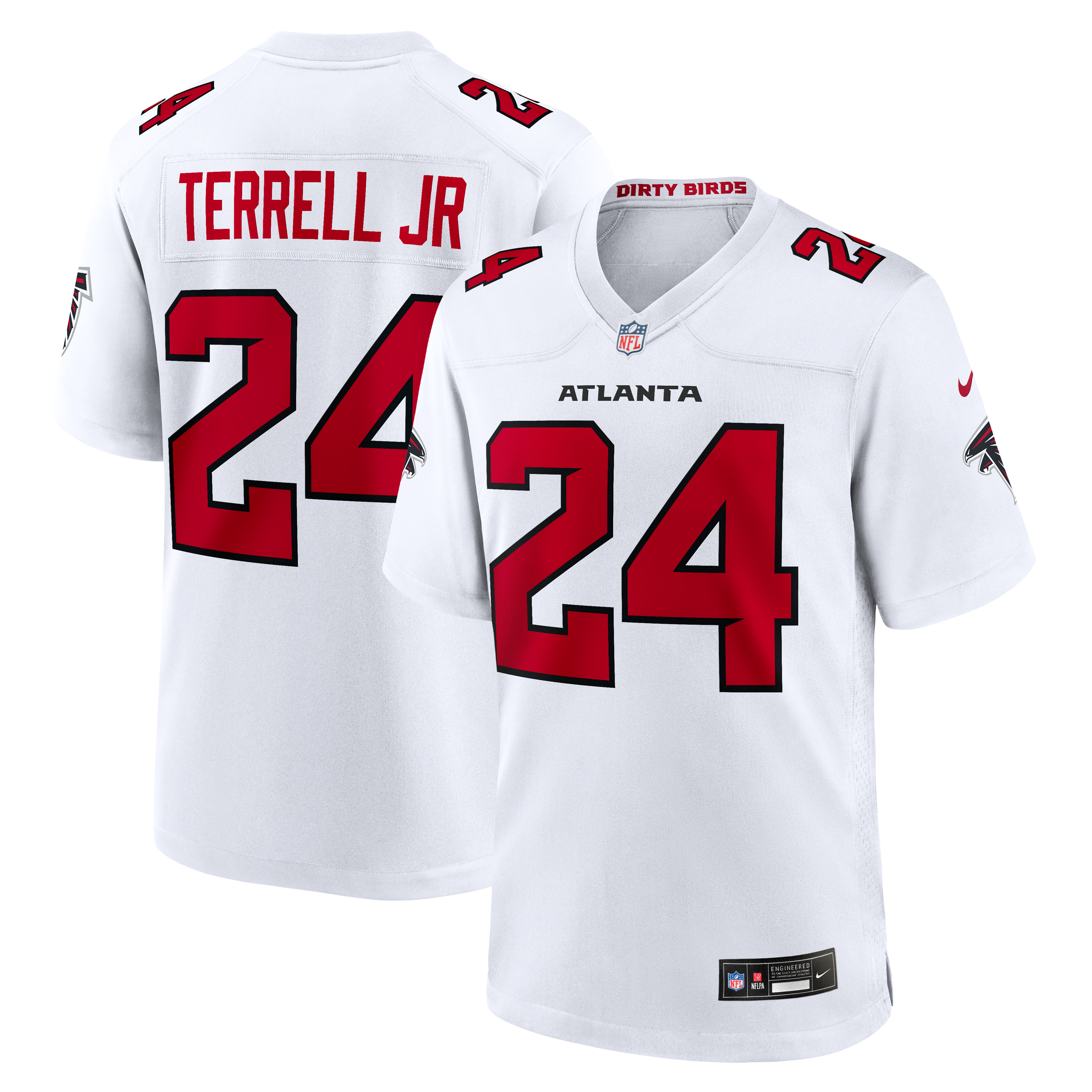 Terrell Atlanta Falcons Game Jersey White NFL Football Fan Wear