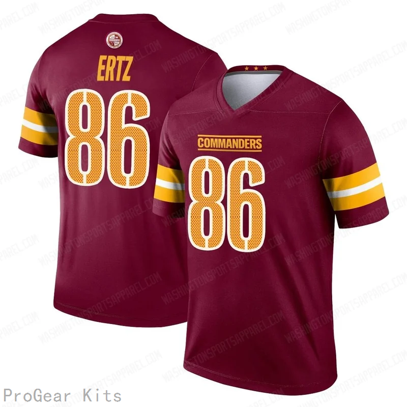 Zach Ertz Washington Commanders Legend Jersey No.86 Burgundy NFL Football Fan Wear Zach Ertz