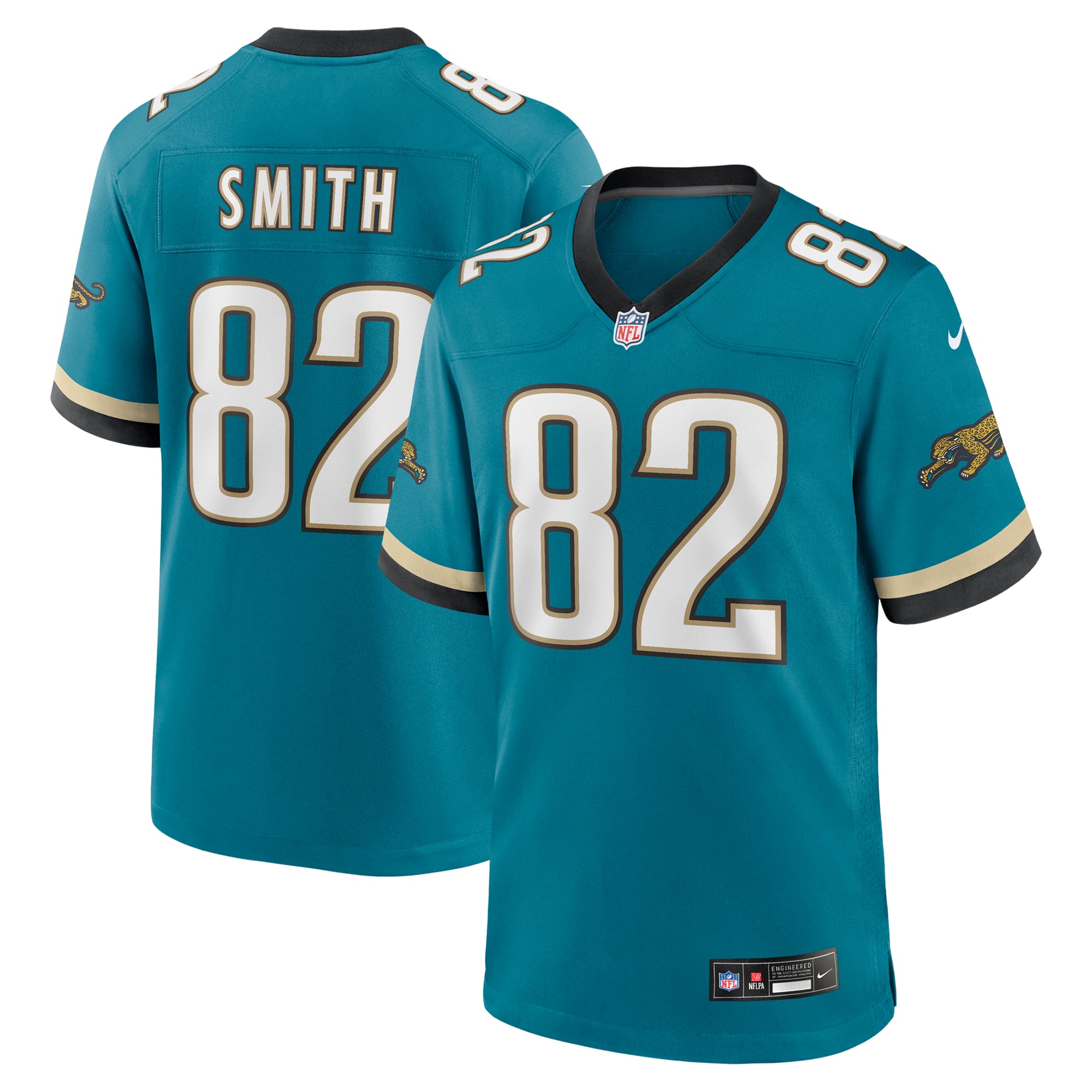 Jimmy Smith Jacksonville Jaguars Game Jersey Teal NFL Football Fan Wear