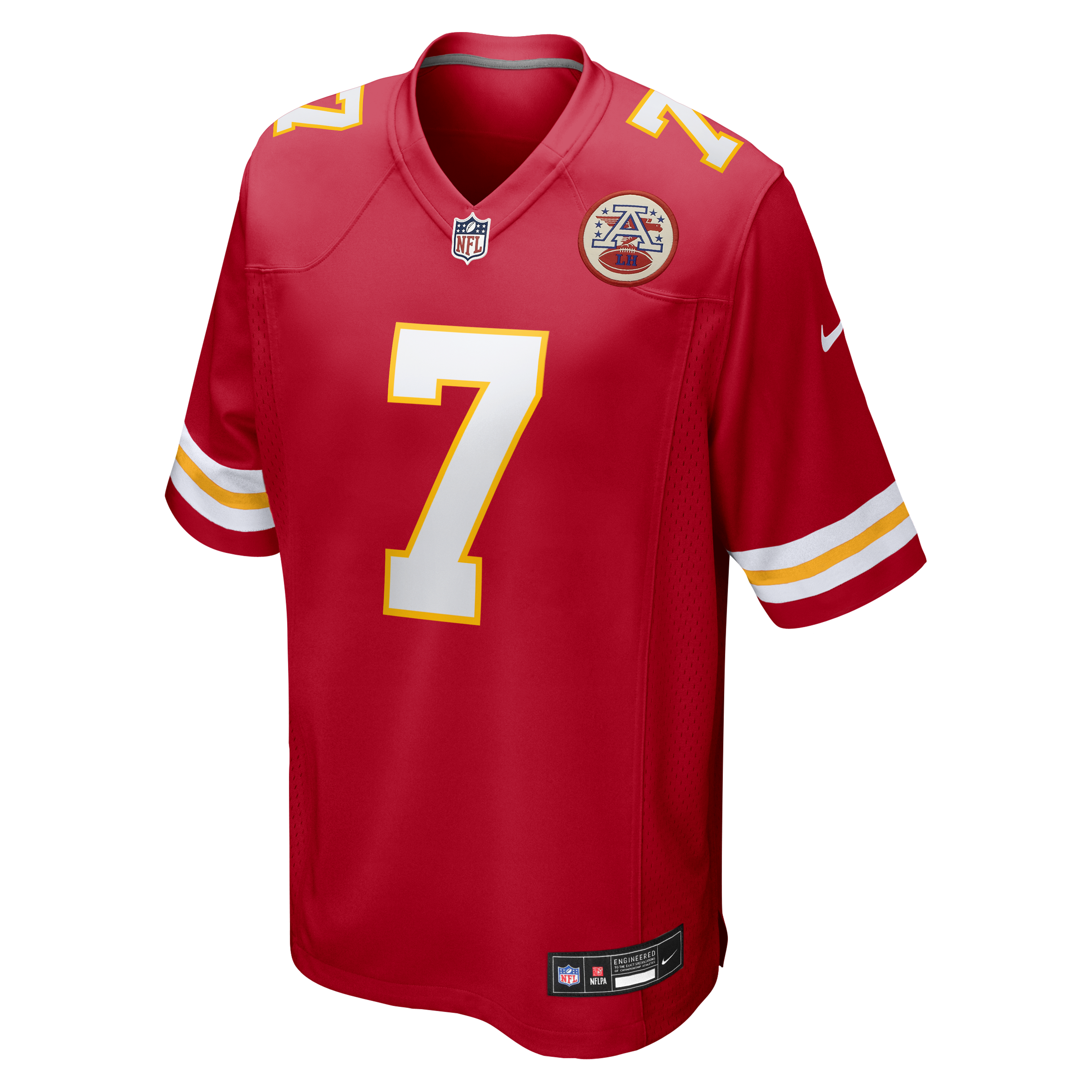 Harrison Butker Kansas City Chiefs Game Jersey Red NFL Football Fan Wear Harrison Butker