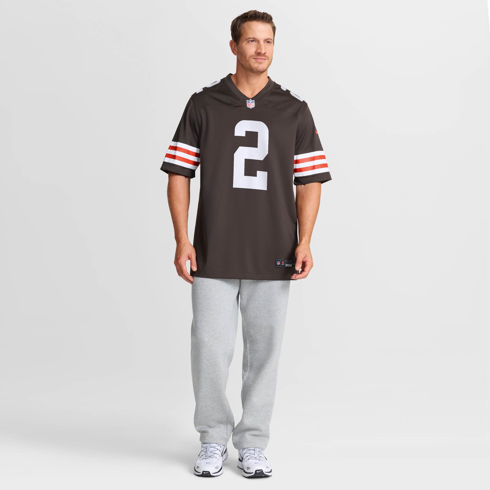 Shedeur Sanders Cleveland Browns Game Jersey Brown NFL Football Fan Wear