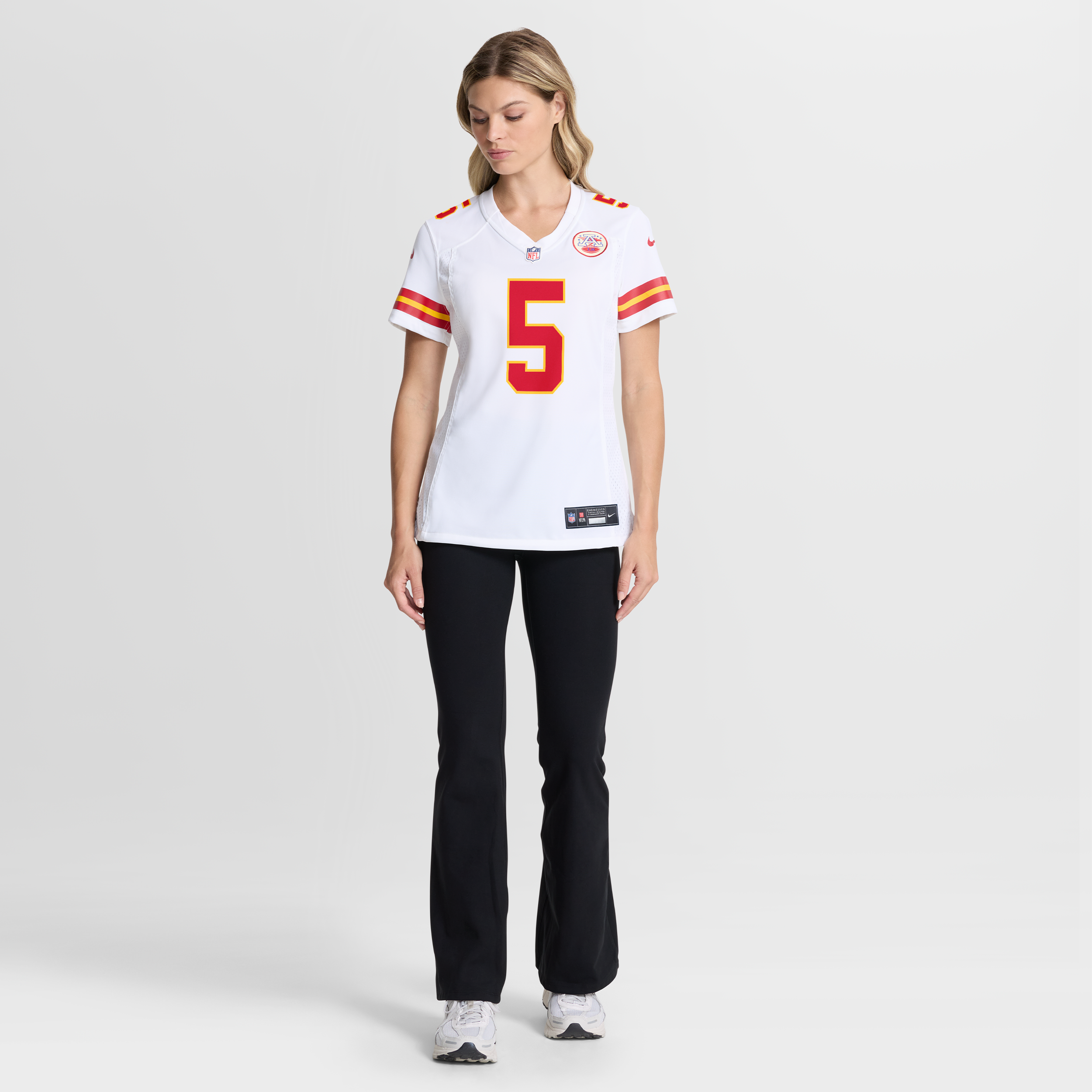 Mansoor Delane Kansas City Chiefs Game Jersey White NFL Football Fan Wear
