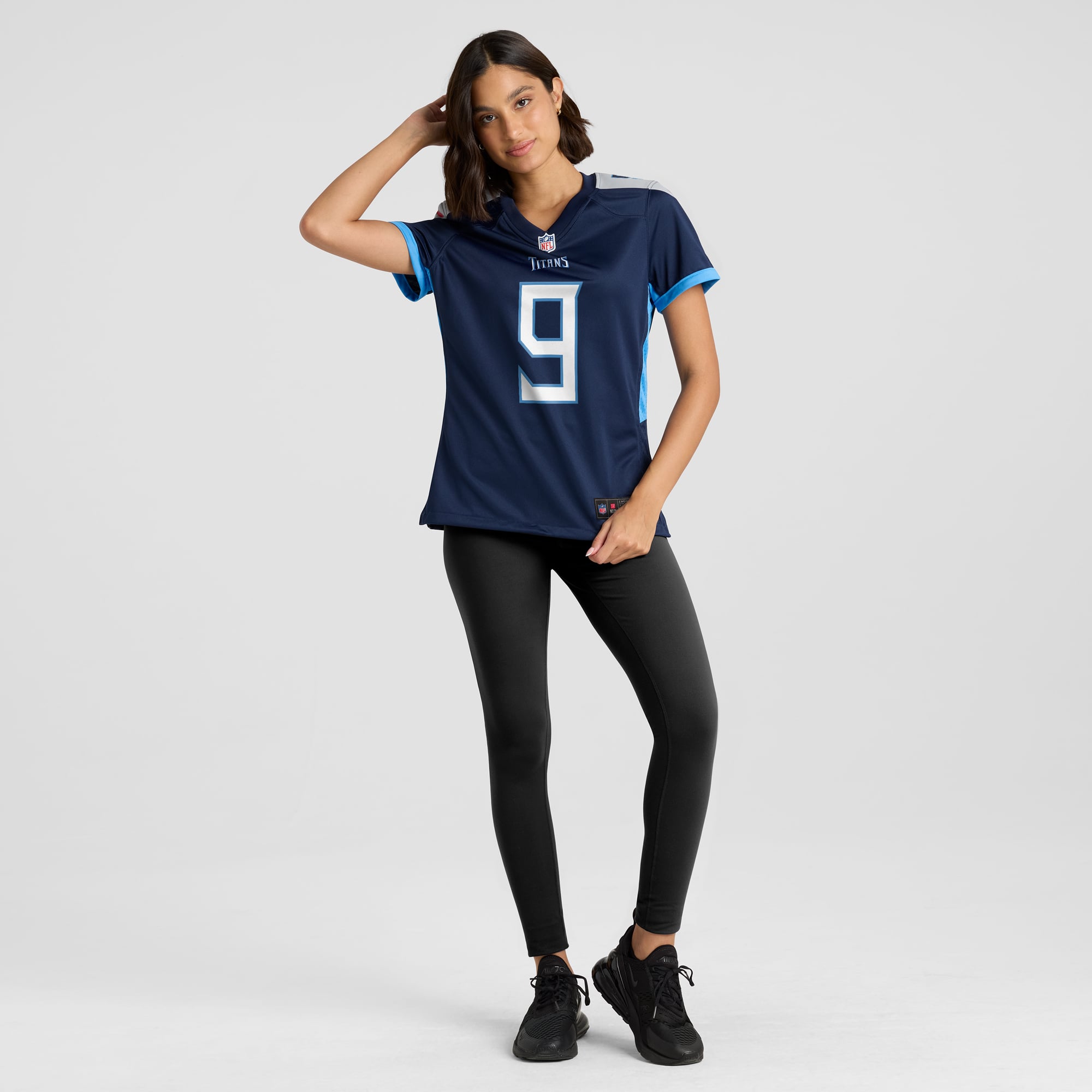 Retired Steve McNair Tennessee Titans Player Jersey Navy NFL Football Fan Wear Retired Steve McNair