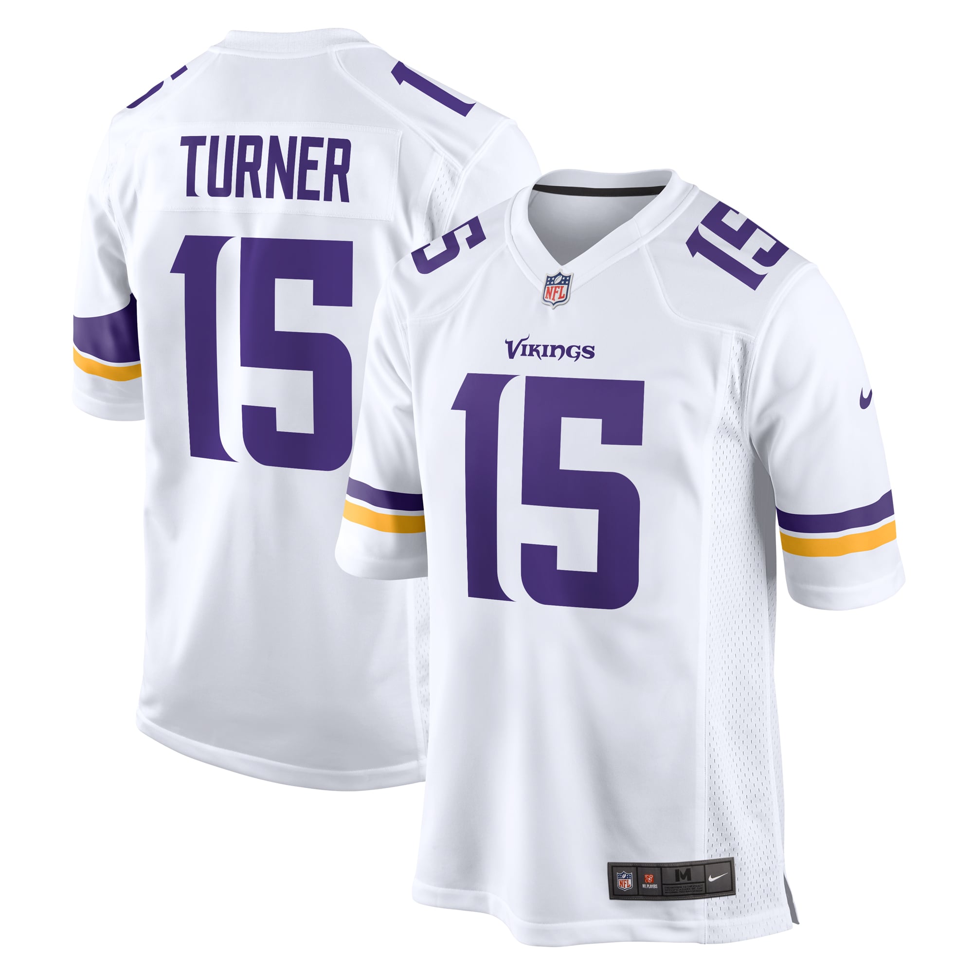 Dallas Turner Minnesota Vikings Game Jersey White NFL Football Fan Wear