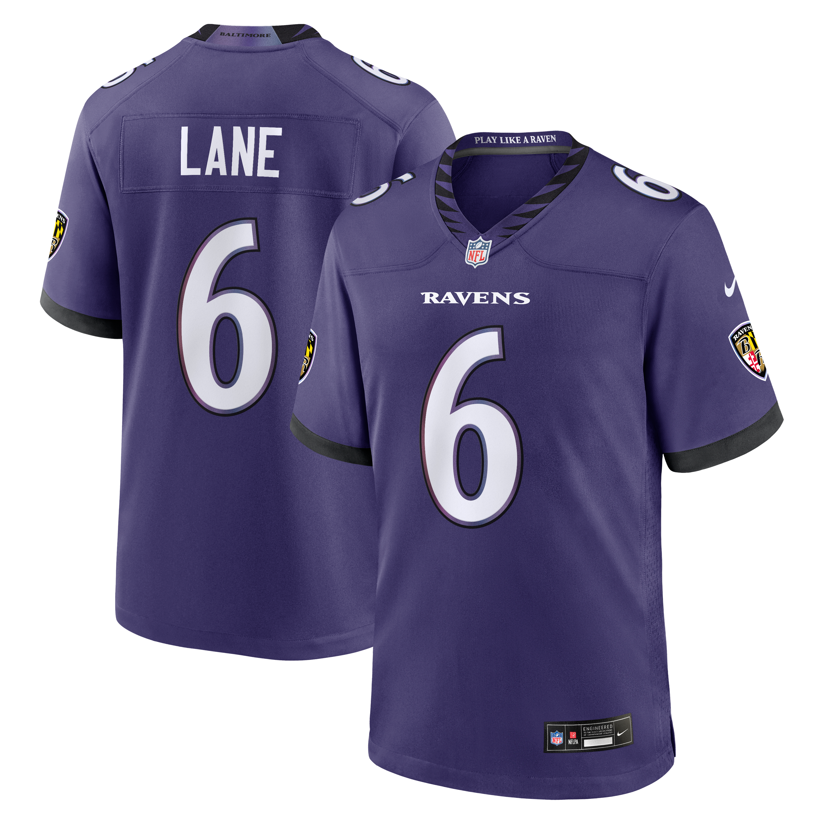 Ja'Kobi Lane Baltimore Ravens Game Jersey Purple NFL Football Fan Wear Ja'Kobi Lane