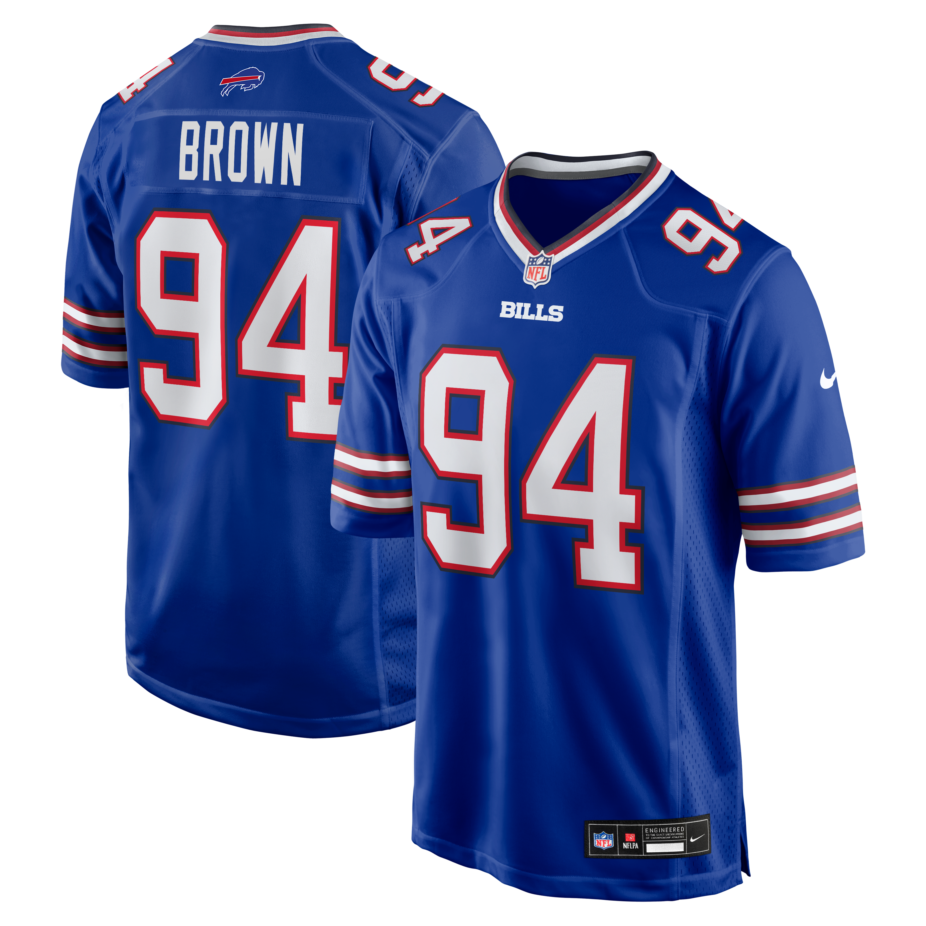 Andrew Buffalo Bills Game Jersey Brown NFL Football Fan Wear