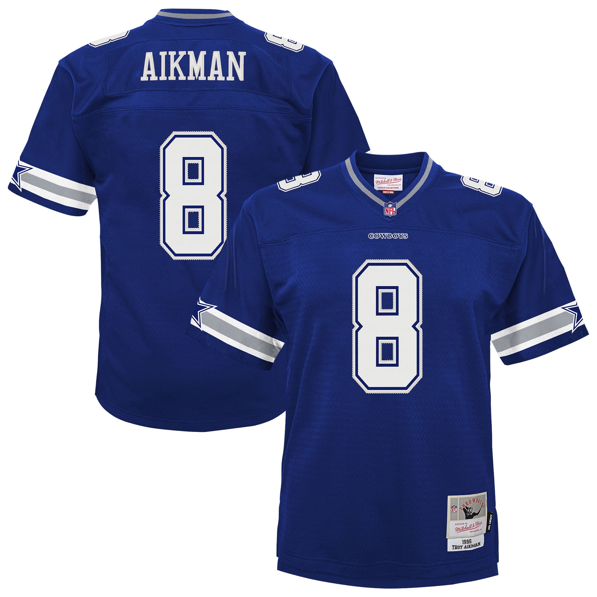 Troy Aikman Dallas Cowboys Legacy Jersey Navy NFL Football Fan Wear Troy Aikman