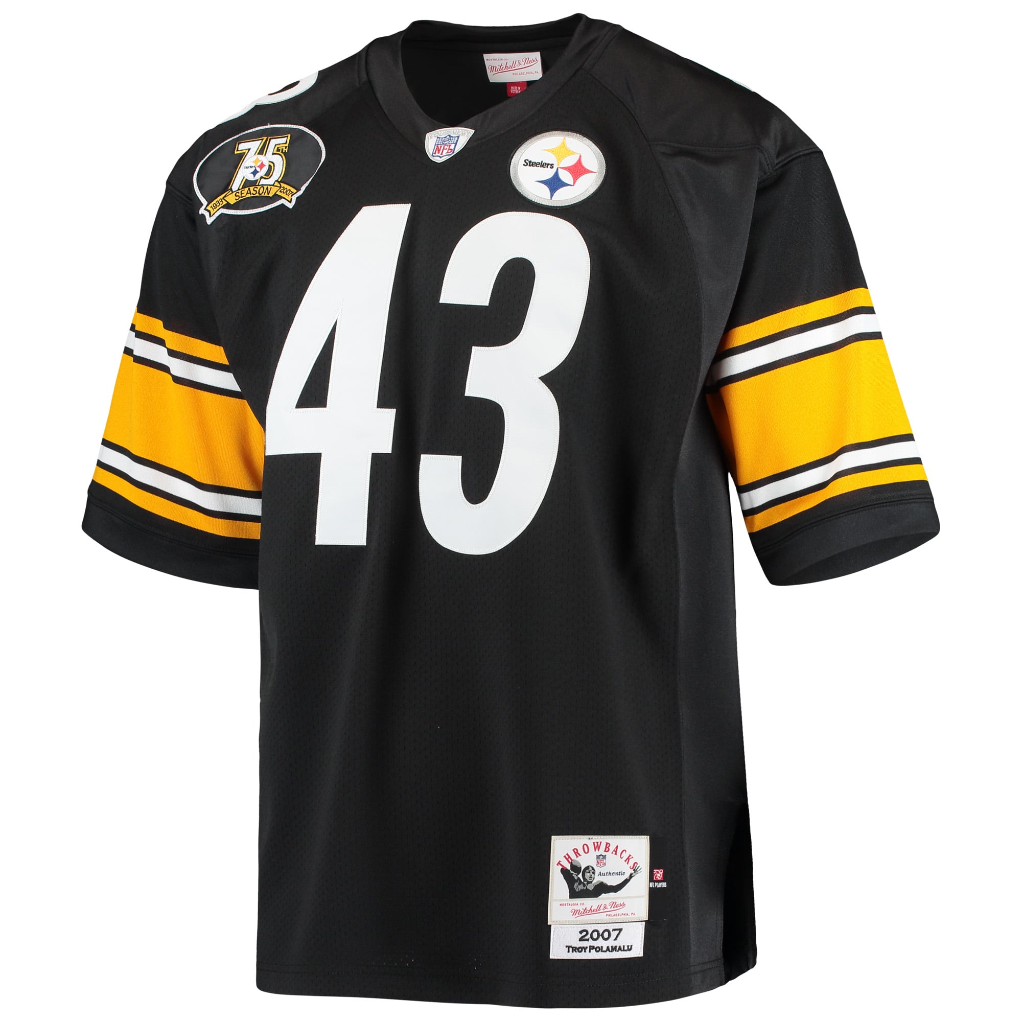 Gridiron Classics Retired Pittsburgh Steelers Player Jersey Black NFL Football Fan Wear