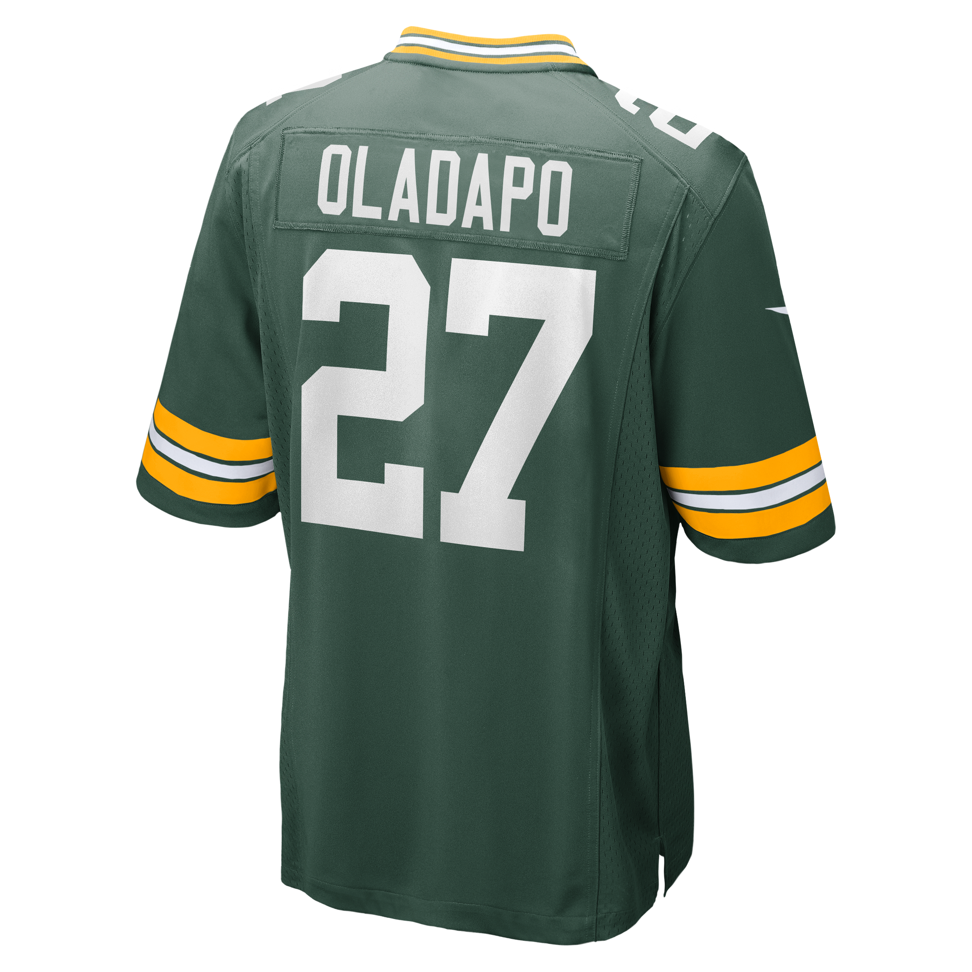 Kitan Oladapo Green Bay Packers Game Jersey Green NFL Football Fan Wear Kitan Oladapo
