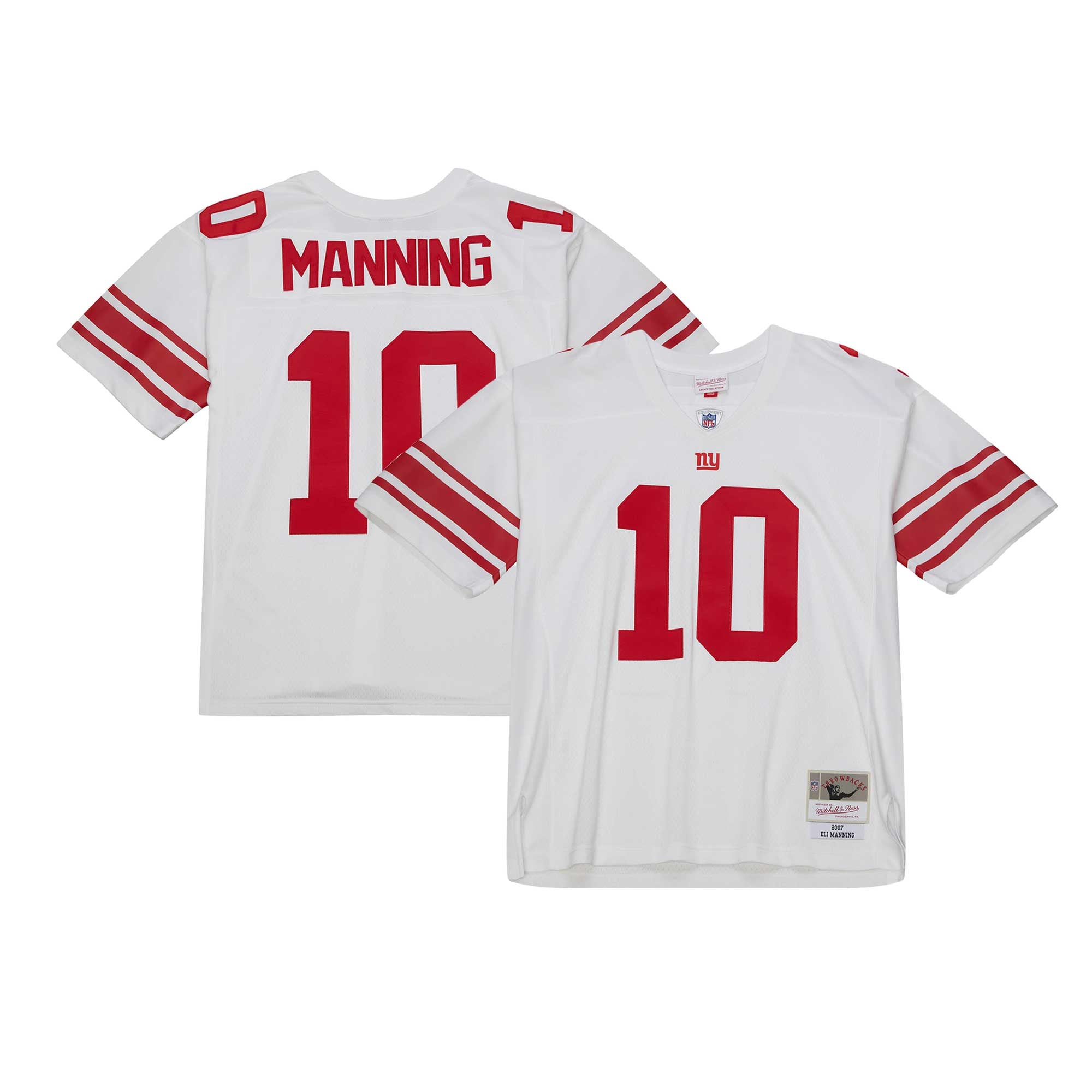 Retired Eli Manning New York Giants Player Jersey White NFL Football Fan Wear Retired Eli Manning
