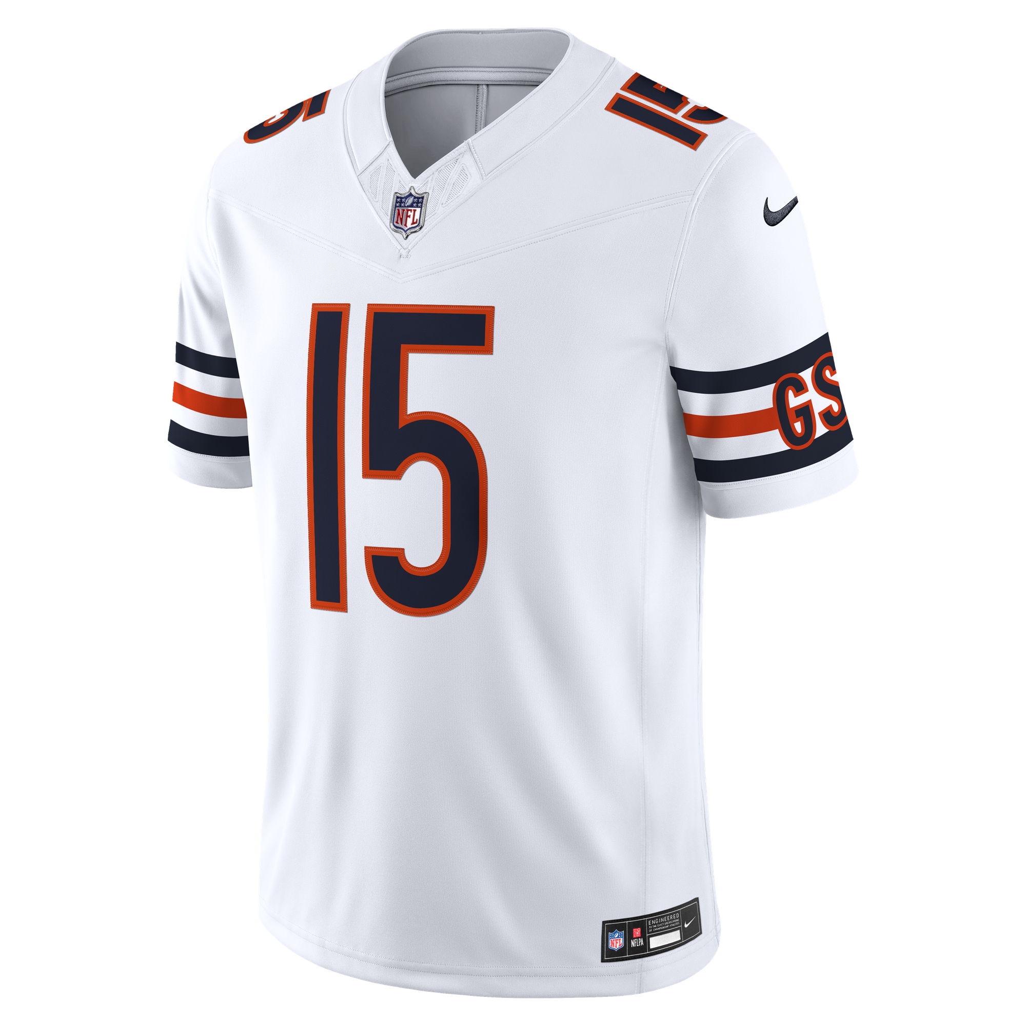 Rome Odunze Chicago Bears Limited Jersey White NFL Football Fan Wear Rome Odunze