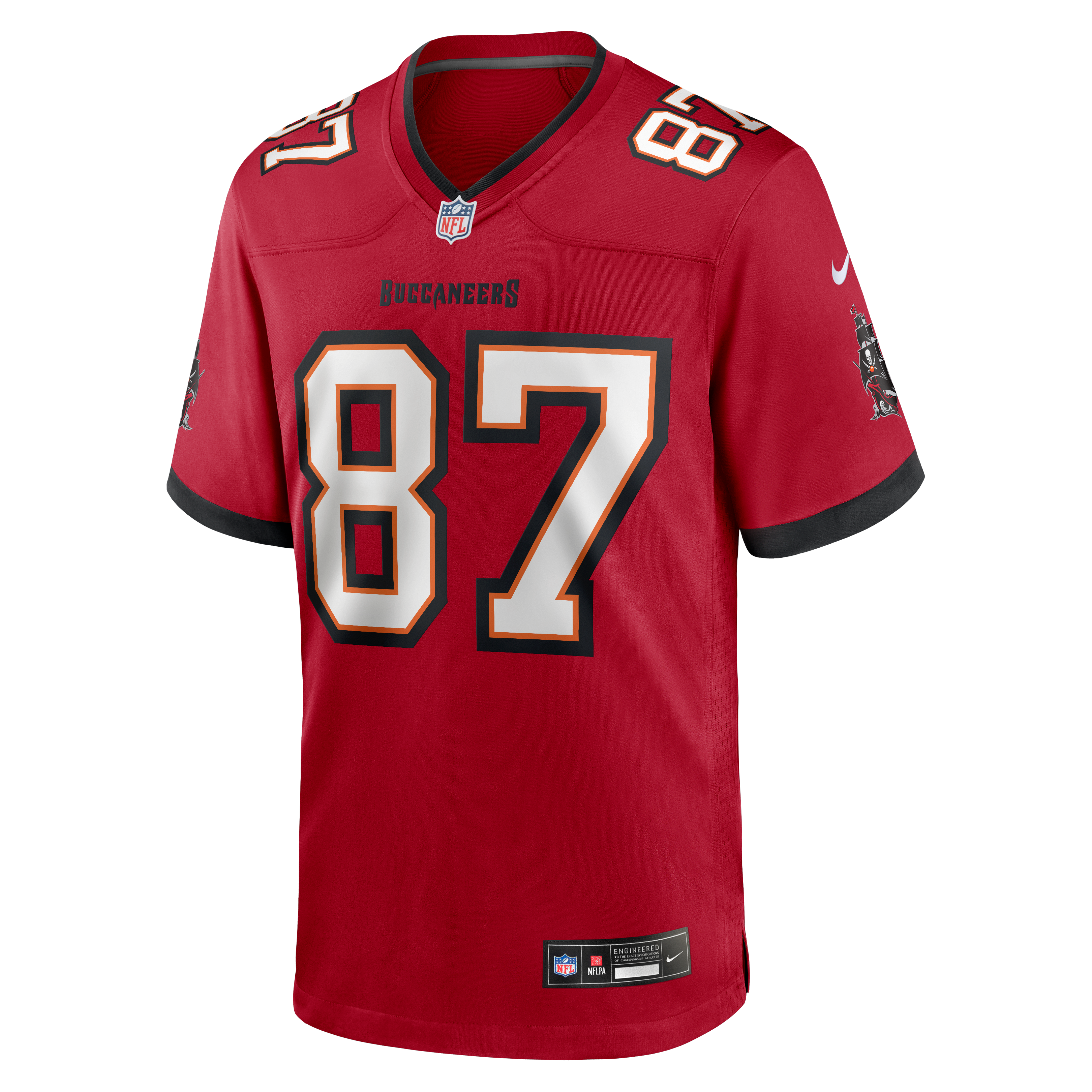 Payne Durham Tampa Bay Buccaneers Game Jersey Red NFL Football Fan Wear Payne Durham
