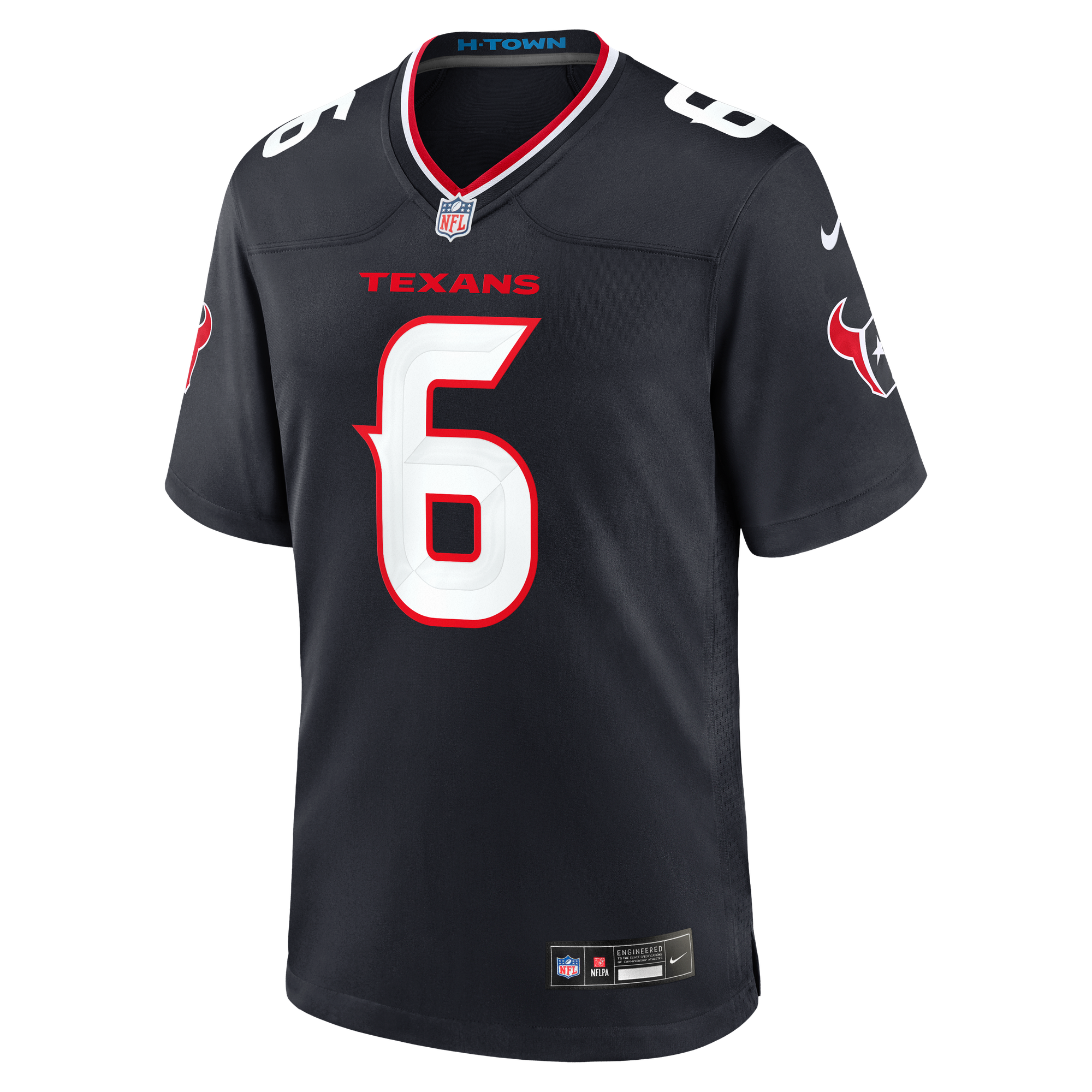 Reed Blankenship Houston Texans Game Jersey Navy NFL Football Fan Wear Reed Blankenship