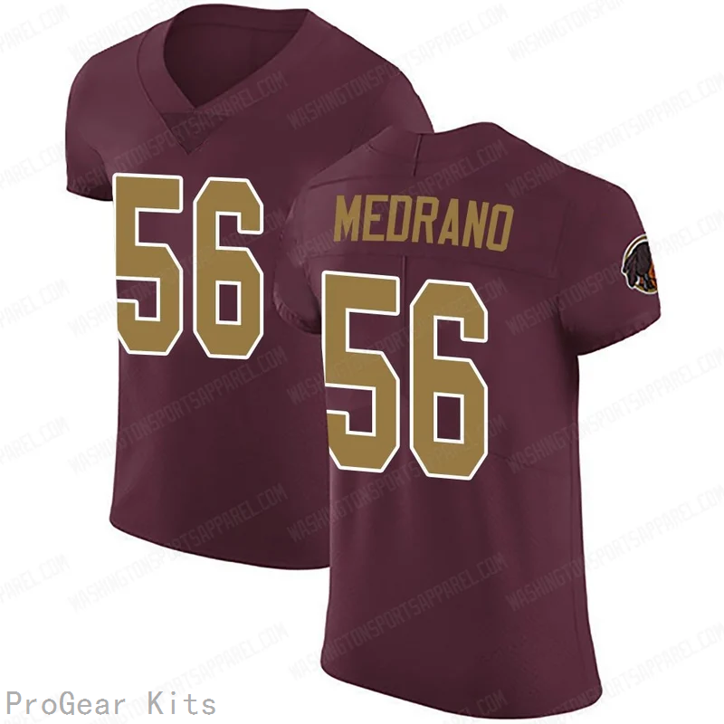Kain Medrano Washington Commanders Legend Jersey No.56 Burgundy NFL Football Fan Wear Kain Medrano
