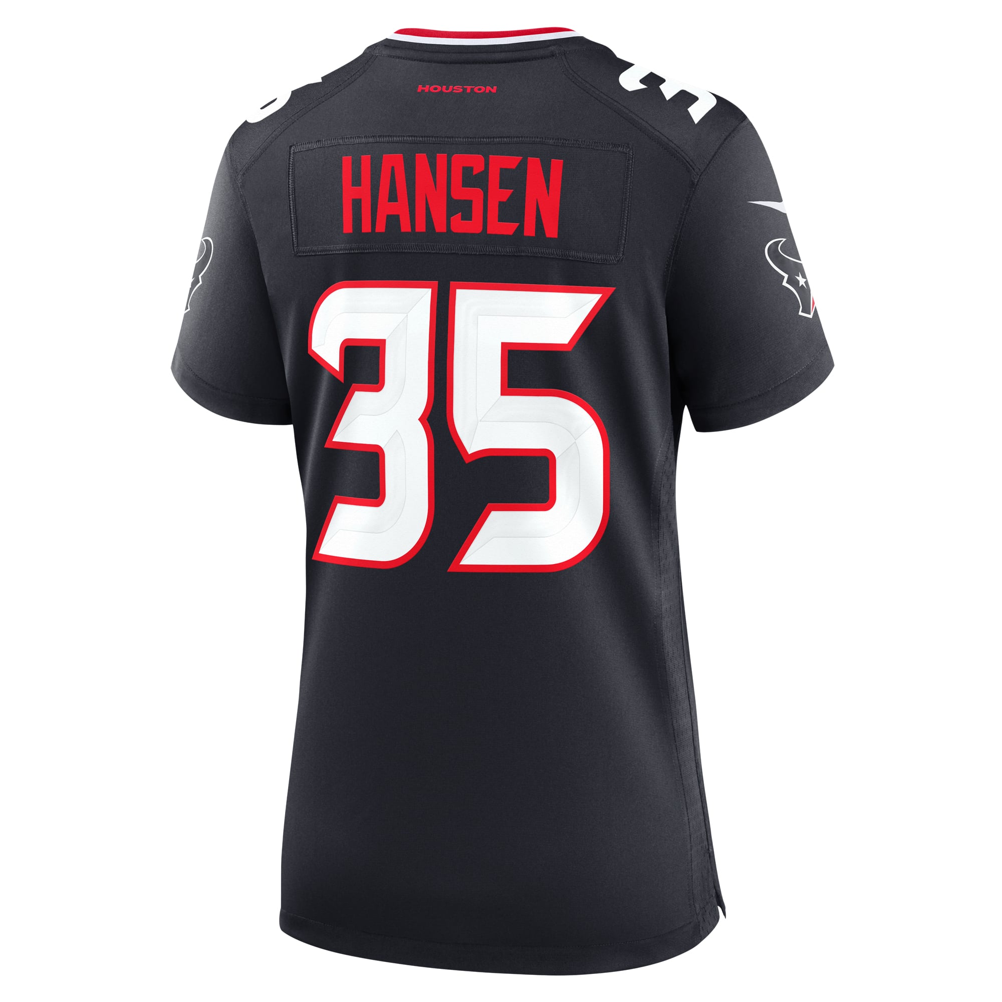 Jake Hansen Houston Texans Game Jersey Navy NFL Football Fan Wear