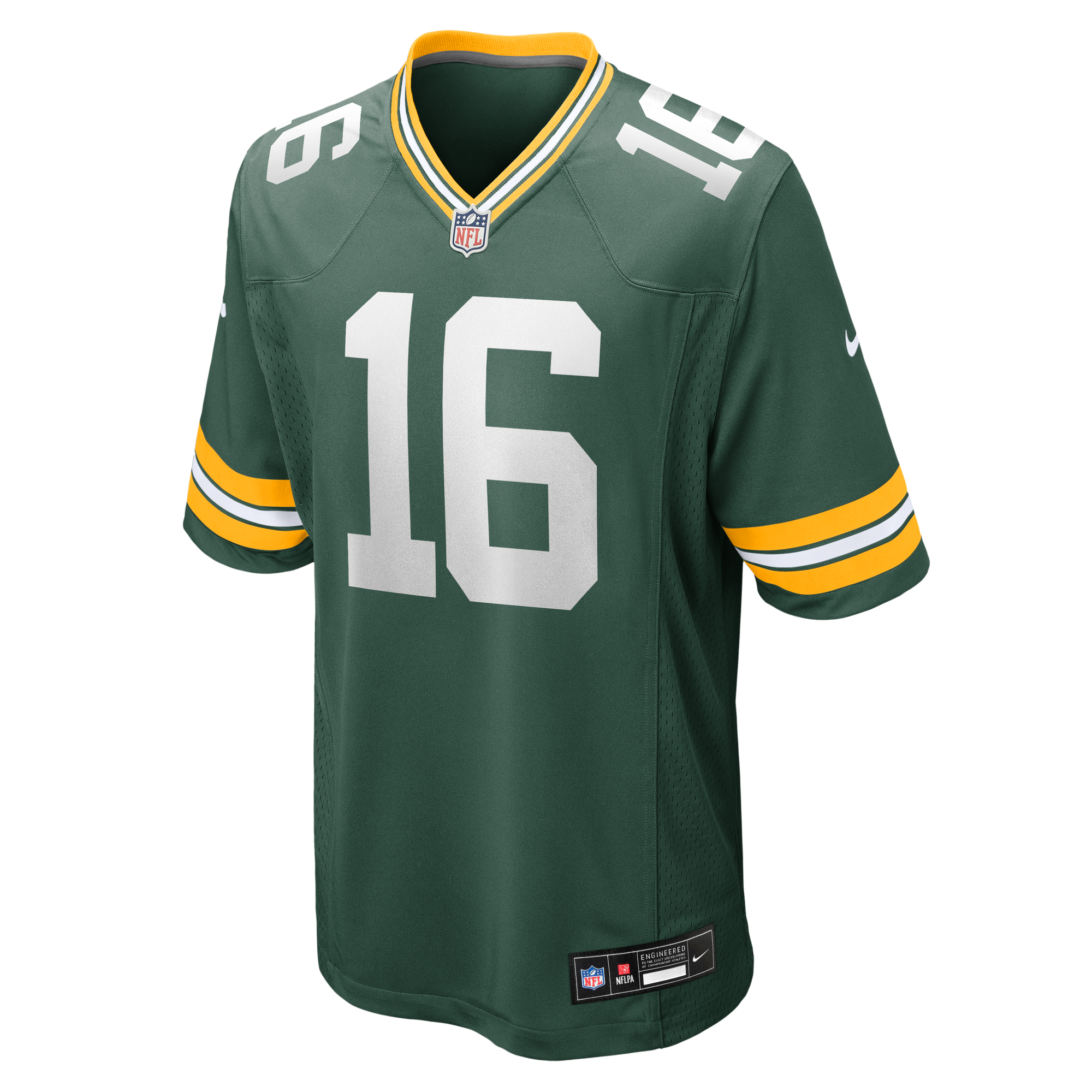 Bo Melton Green Bay Packers Game Jersey Green NFL Football Fan Wear Bo Melton