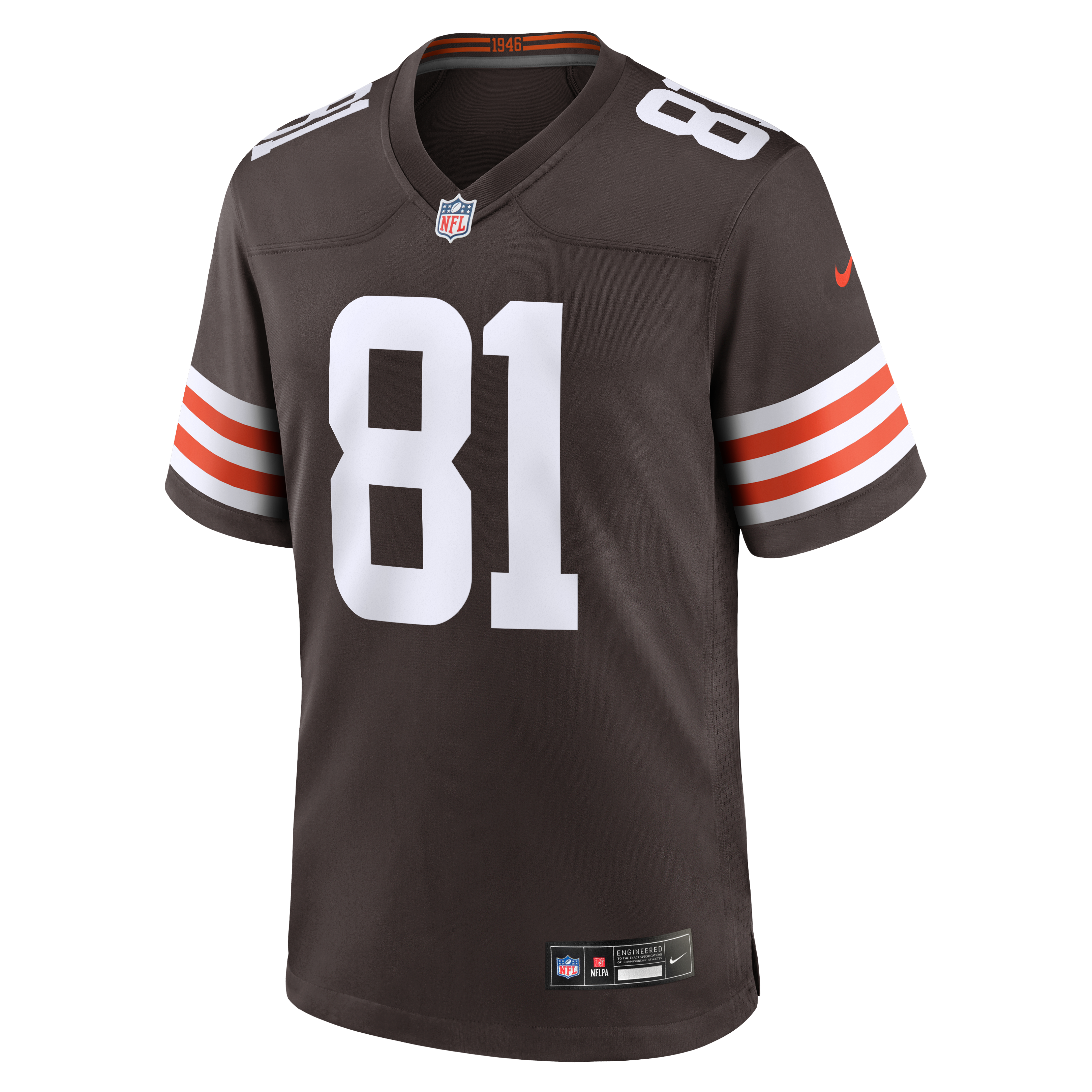 Luke Floriea Cleveland Browns Game Jersey Brown NFL Football Fan Wear Luke Floriea