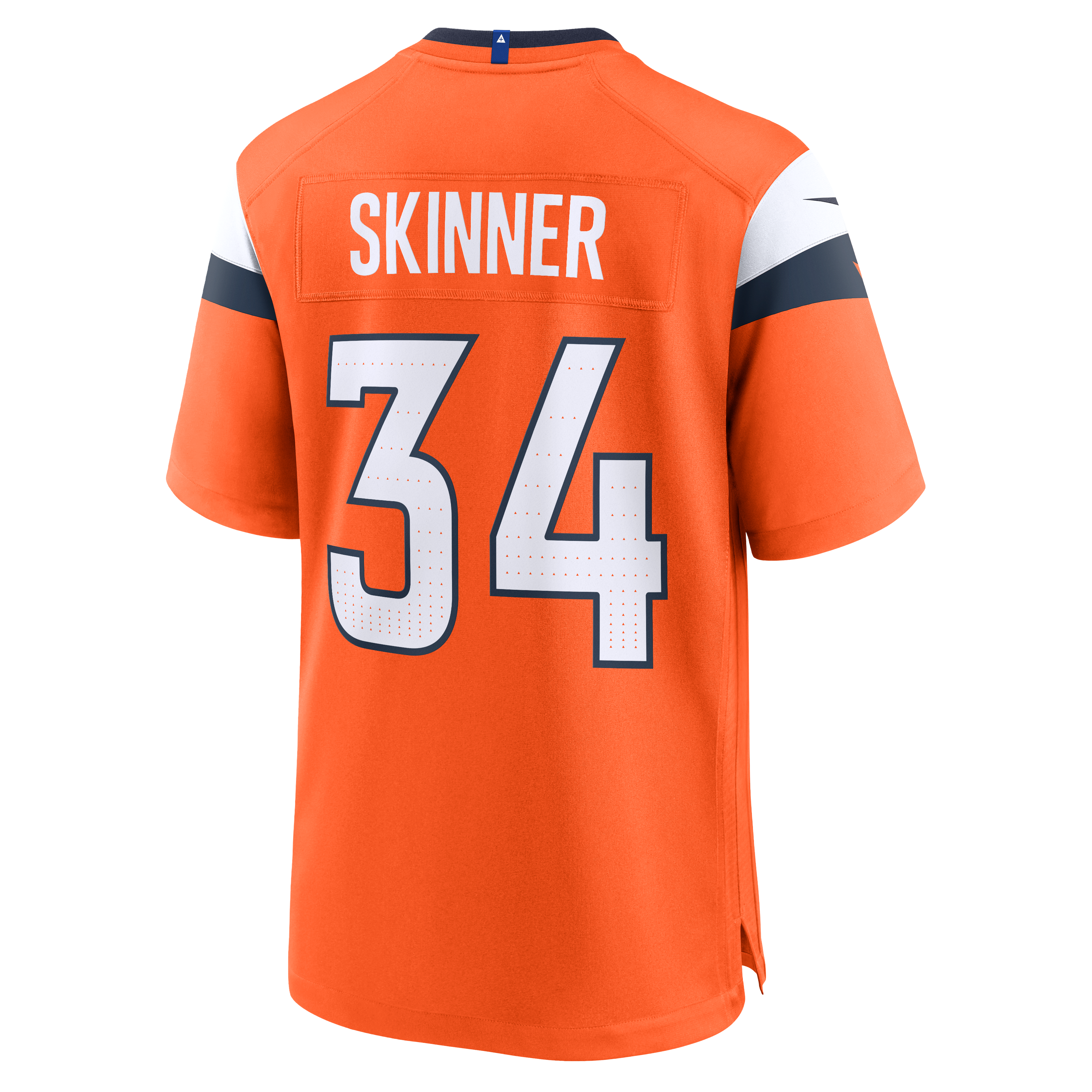 JL Skinner Denver Broncos Game Jersey Orange NFL Football Fan Wear JL Skinner