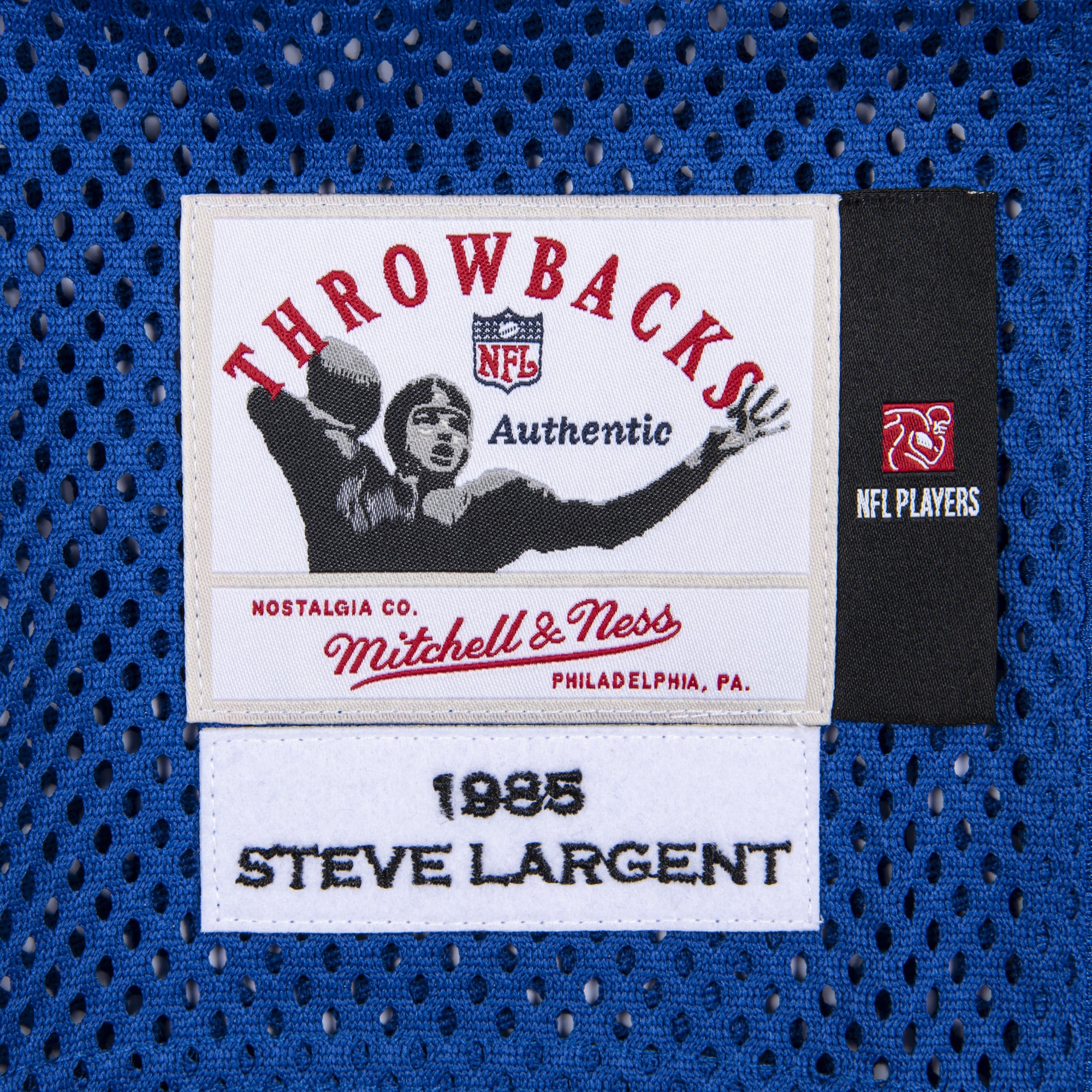 Steve Largent Mitchell Seattle Seahawks Player Jersey Royal NFL Football Fan Wear Steve Largent Mitchell