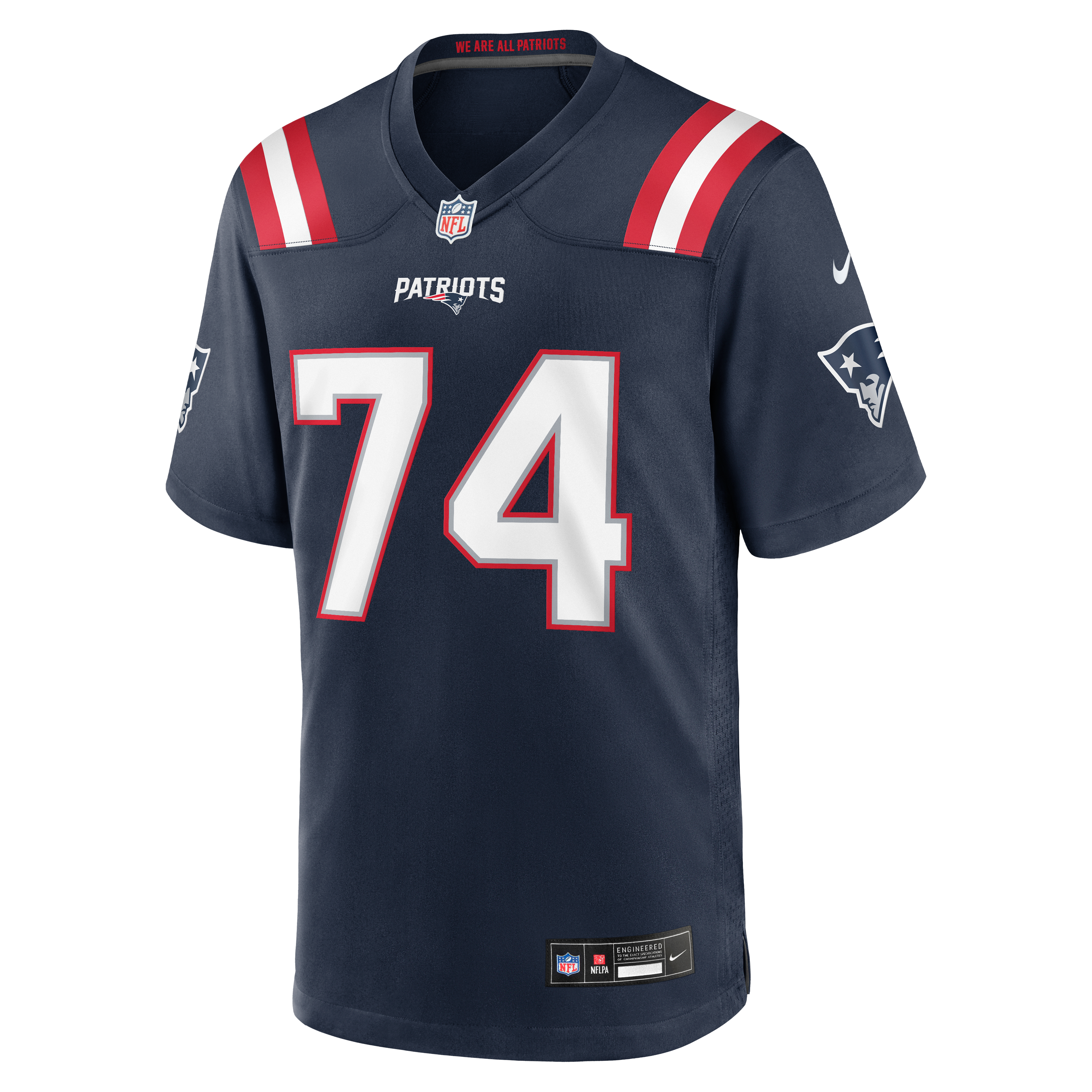 Round Pick No New England Patriots Game Jersey Navy NFL Football Fan Wear
