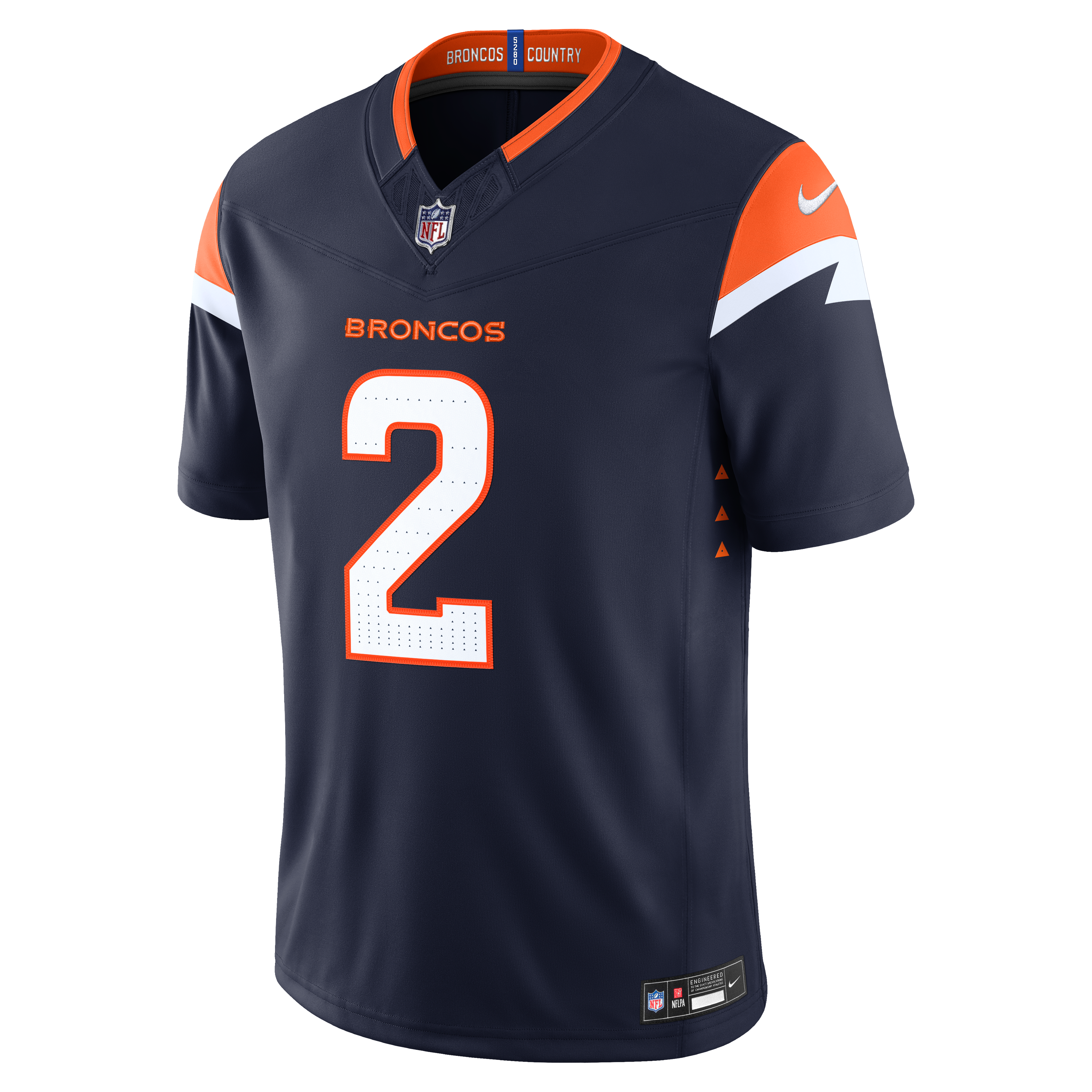 Pat Surtain Denver Broncos Alternate Jersey Navy NFL Football Fan Wear Pat Surtain