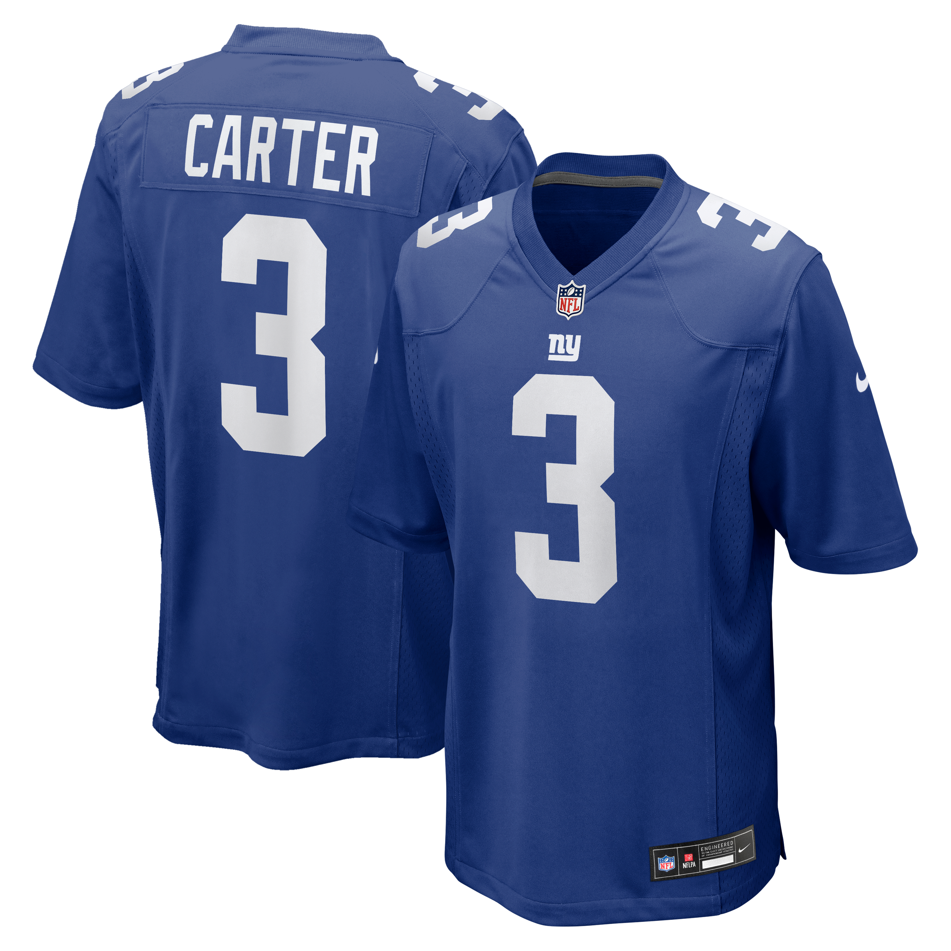 Abdul Carter New York Giants Game Jersey Royal NFL Football Fan Wear