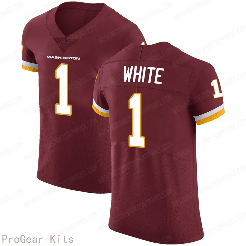 Rachaad Washington Commanders Jersey No.1 White NFL Football Fan Wear Rachaad